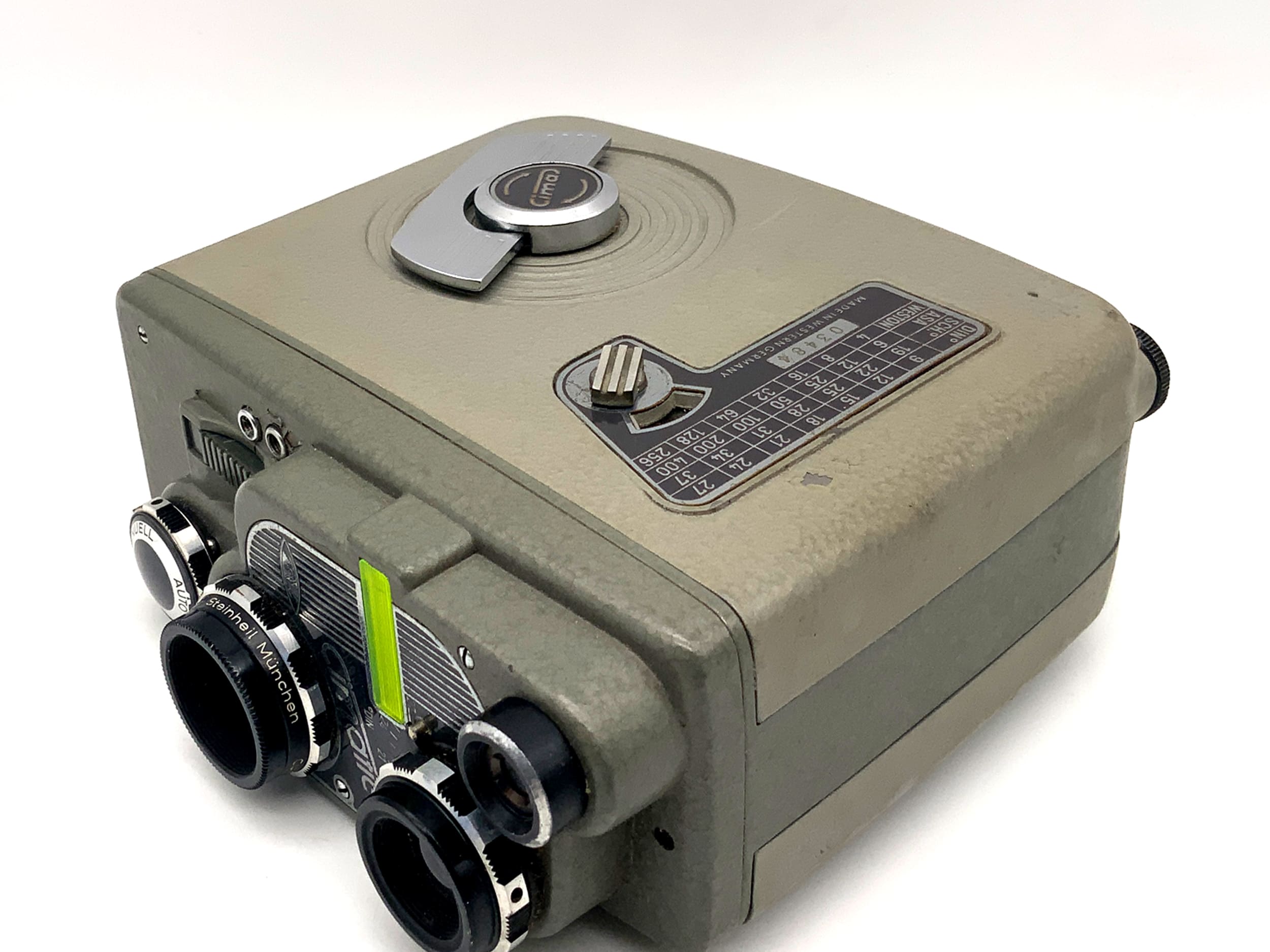 Cima Cimatic film camera with Steinheil culminon 1.1.9/13mm double 8mm film