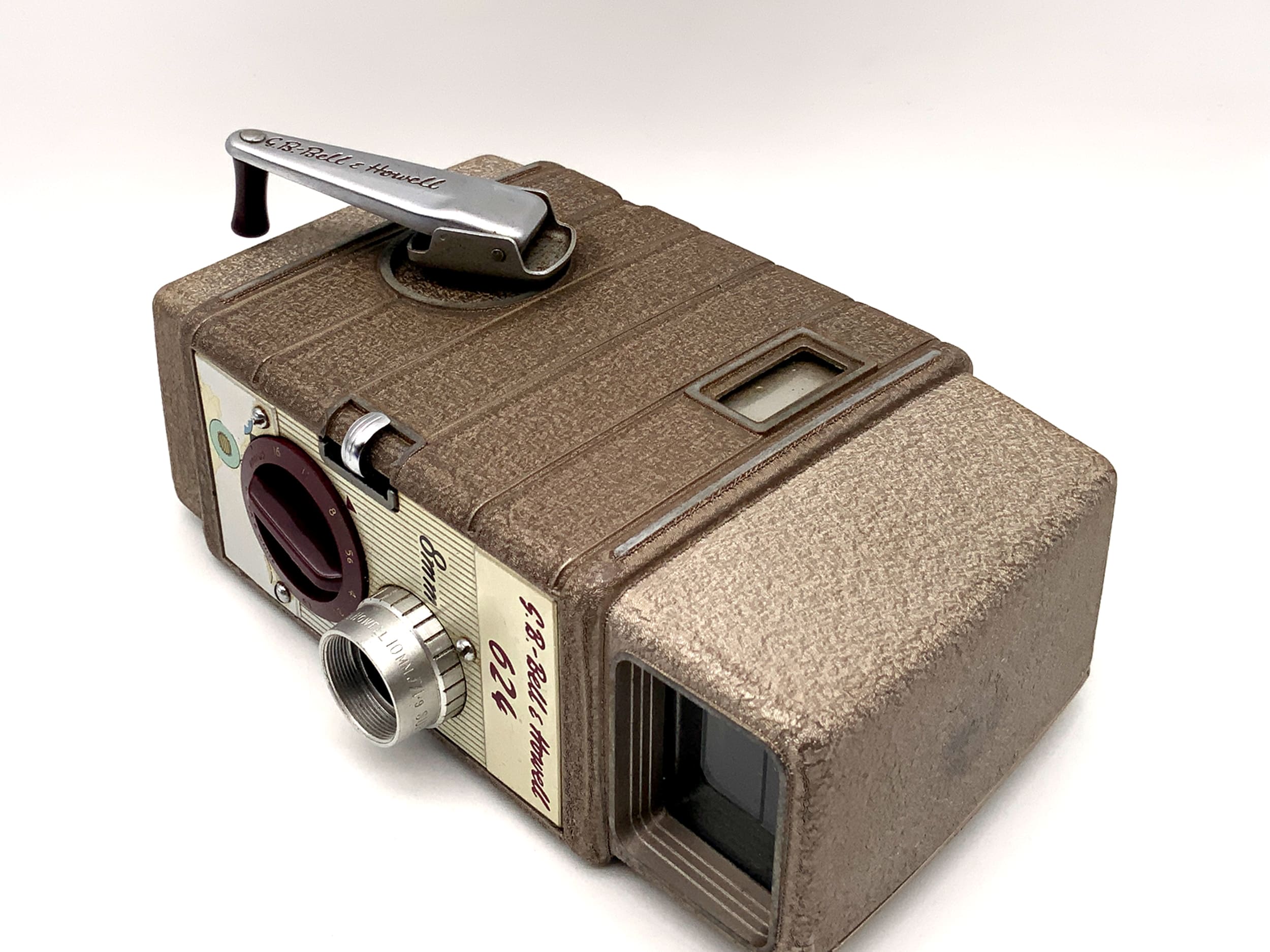 Bell &amp; Howell 624 film camera with 10mm f/1.9 super comat double 8mm film