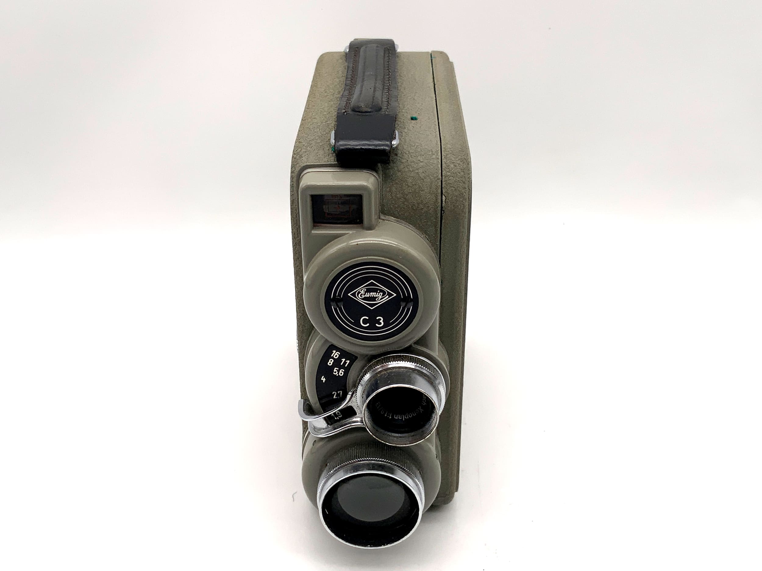 Eumig C3 film camera with Xenoplan 1:1.9/13mm double 8mm film lens