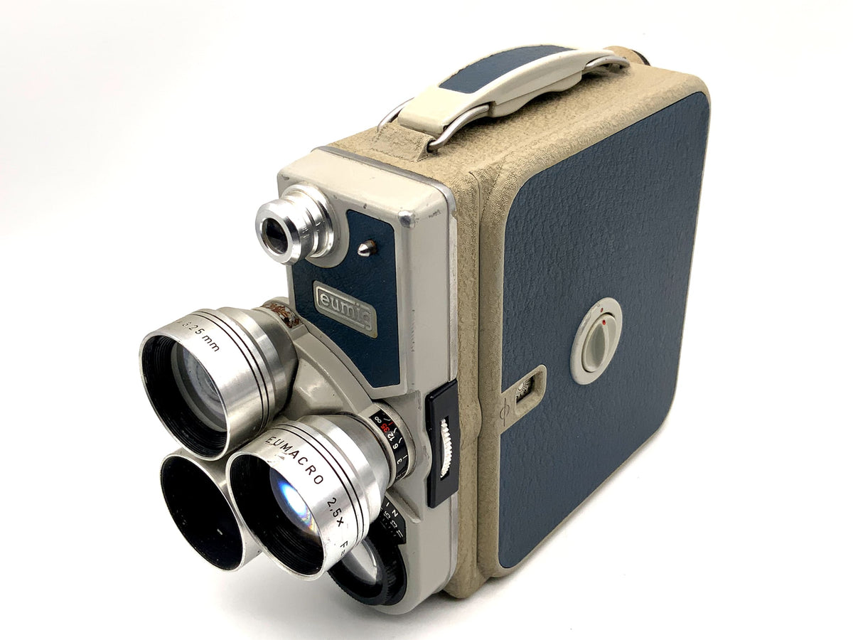 Eumig C3 M film camera with Eumicron 6.25mm + 2 double 8mm film