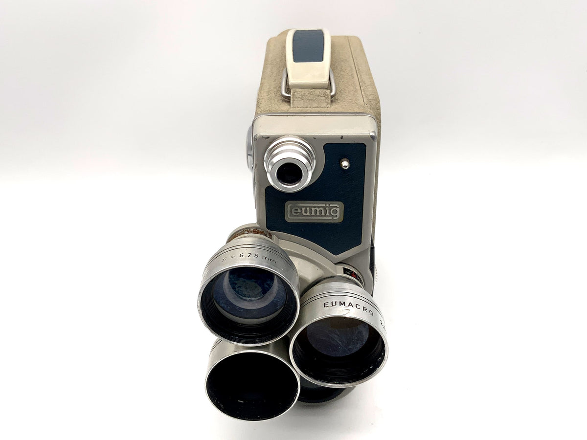 Eumig C3 M film camera with Eumicron 6.25mm + 2 double 8mm film
