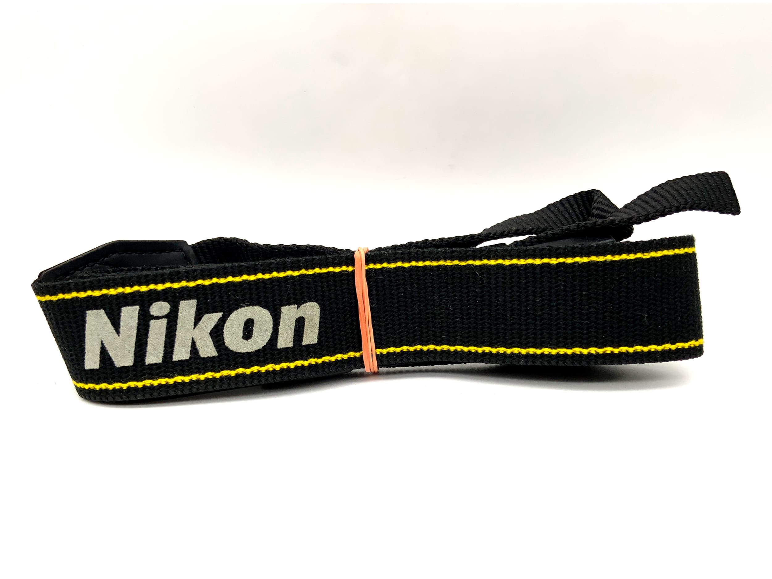 Nikon Coolpix strap, black/yellow, neck/shoulder strap, camera strap