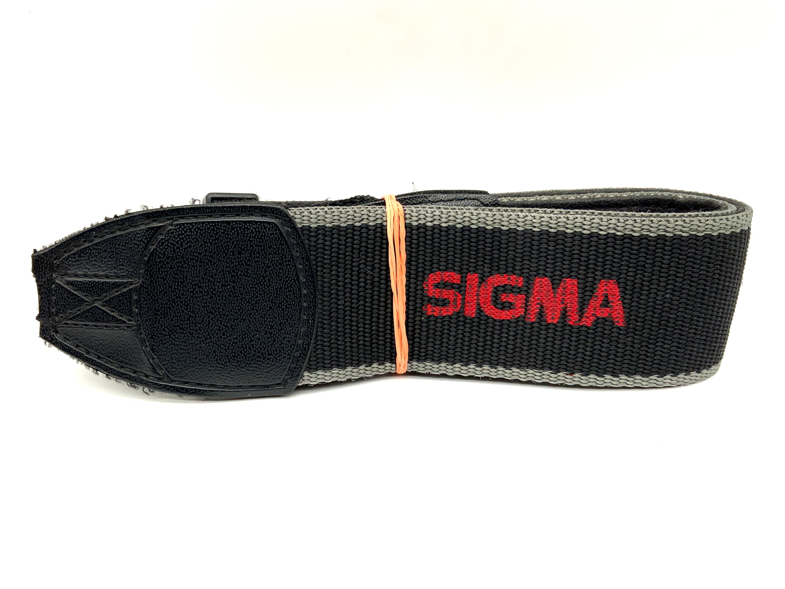 Sigma approx. 38mm wide strap black/grey neck shoulder strap camera strap