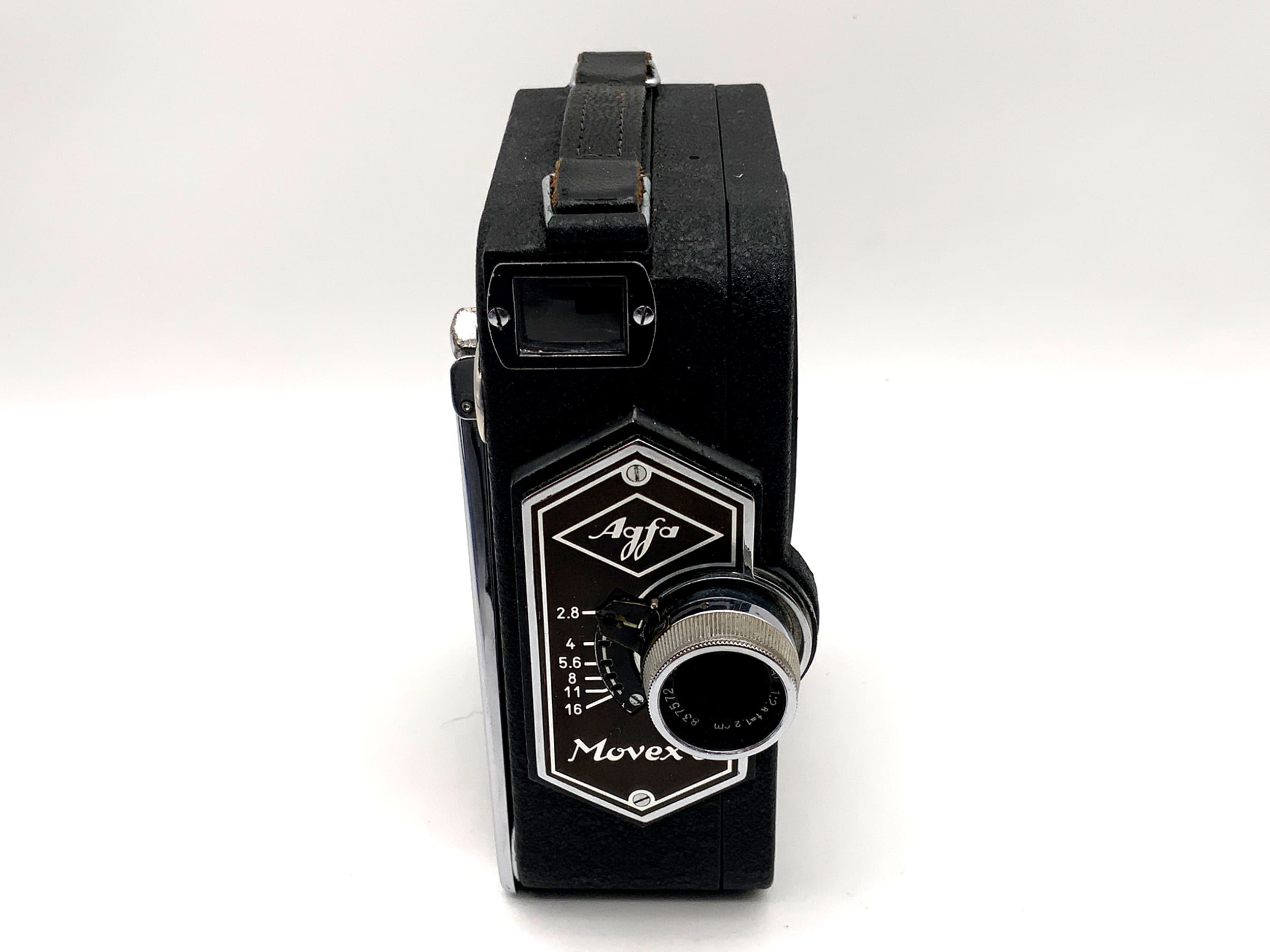 Agfa Movex 8 film camera with Kine-Anastigmat 1:2.8 f=1.2cm double 8mm narrow film