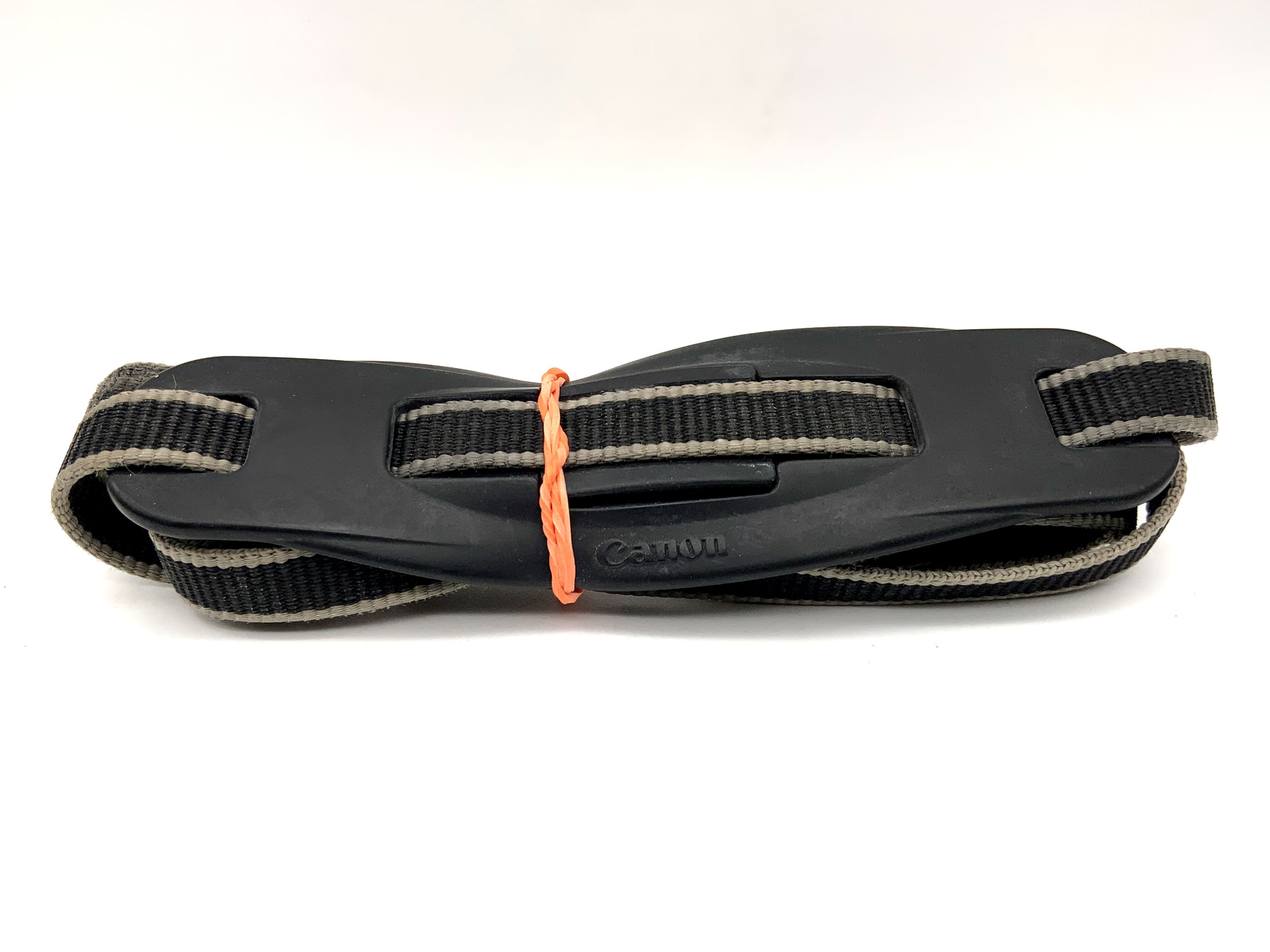 Canon approx. 10mm wide strap black/grey neck shoulder strap camera strap