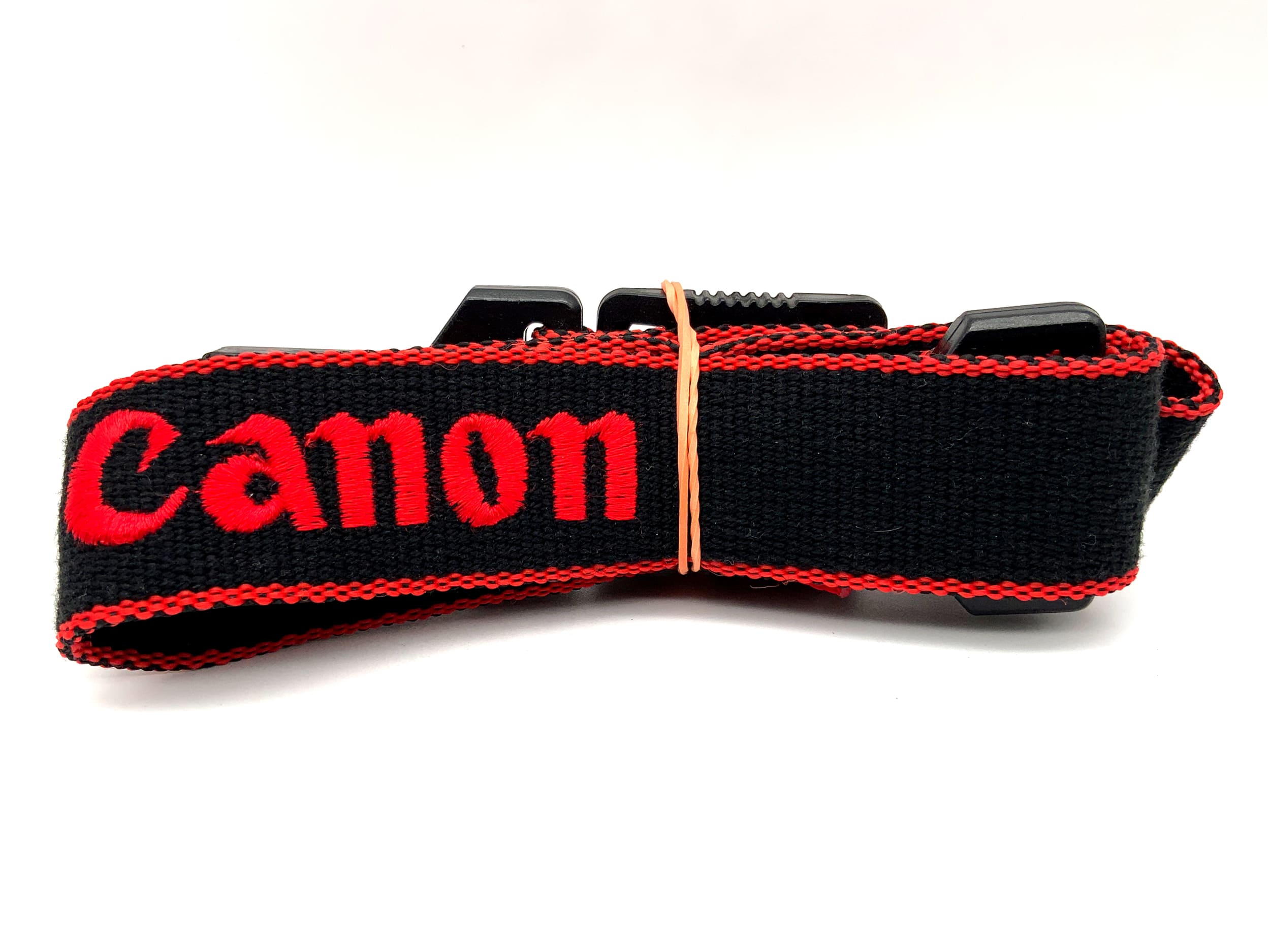 Canon approx. 28mm wide strap black/red neck shoulder strap camera strap