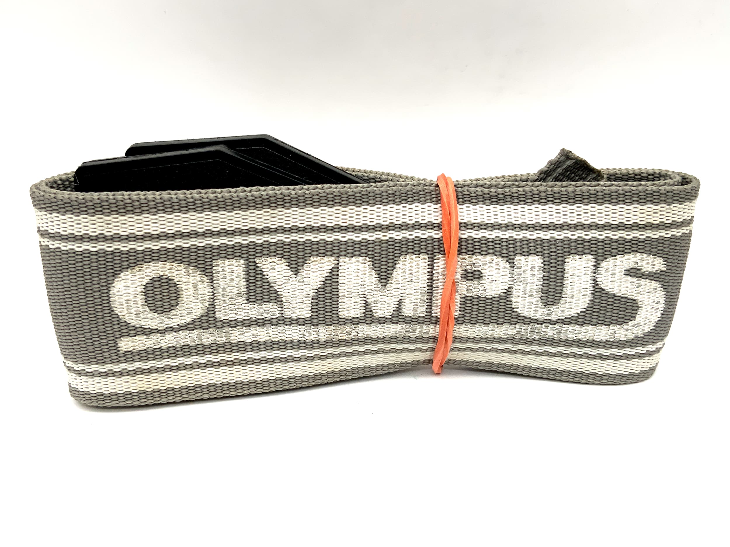 Olympus approx. 38mm wide strap grey/white neck shoulder strap camera strap