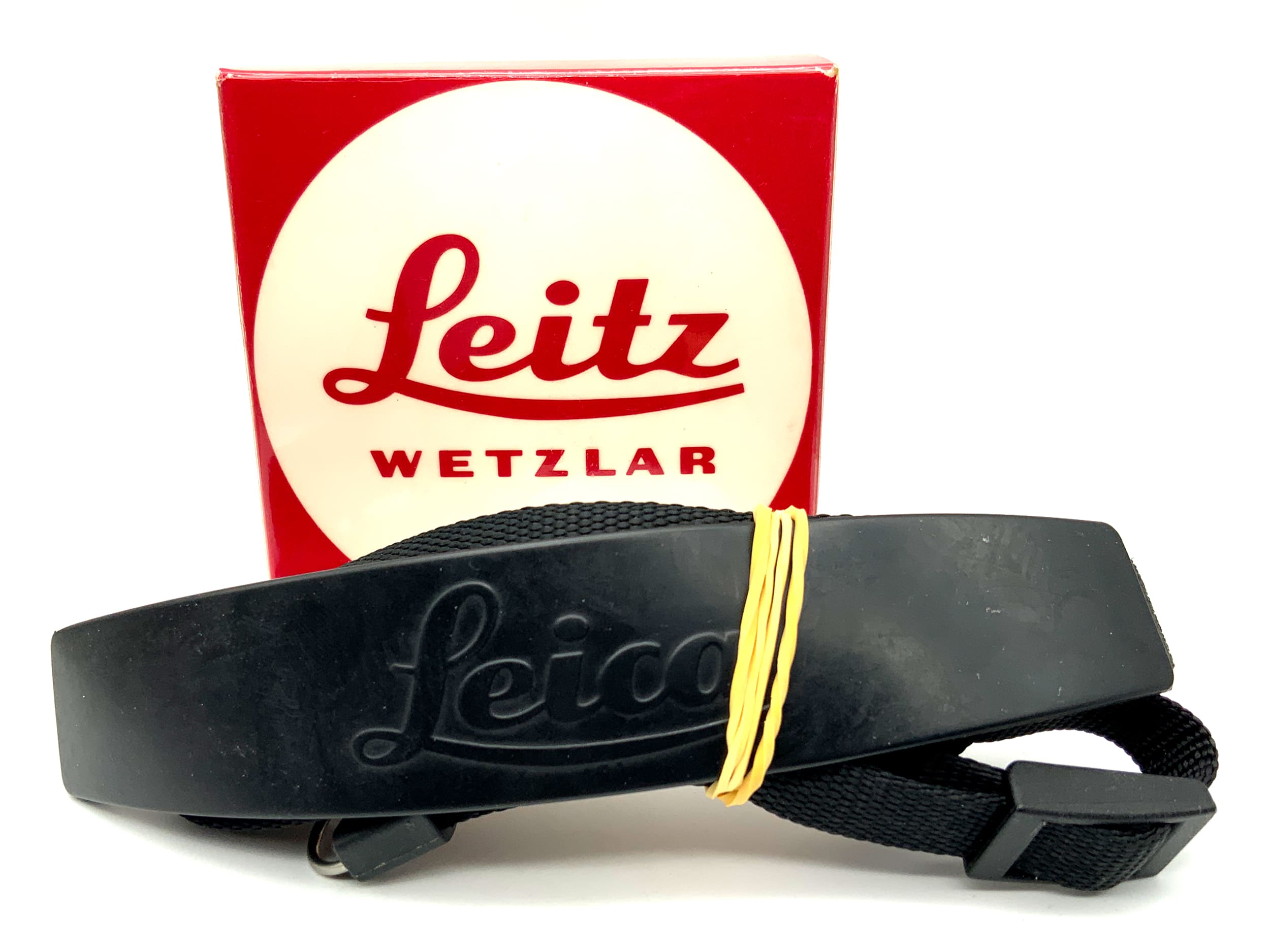 Leica M + R models strap, black, in original packaging, neck/shoulder strap, camera strap