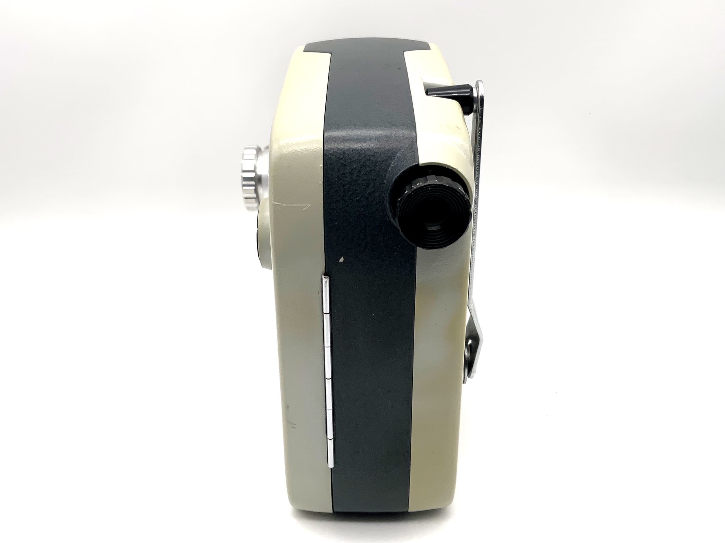 Agfa Movex reflex film camera with Variogon 1:1.8/7.5-37.5 lens and grip, double 8mm