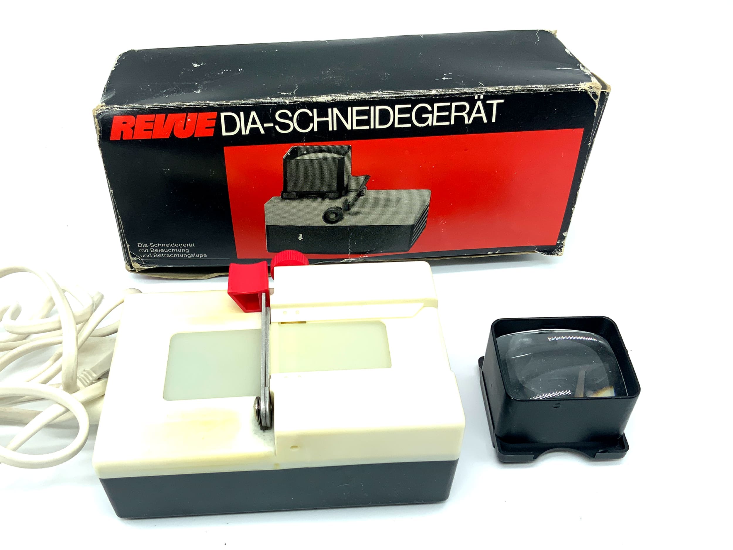 Revue Dia-Schneidegerät Schwarz/Weiß OVP