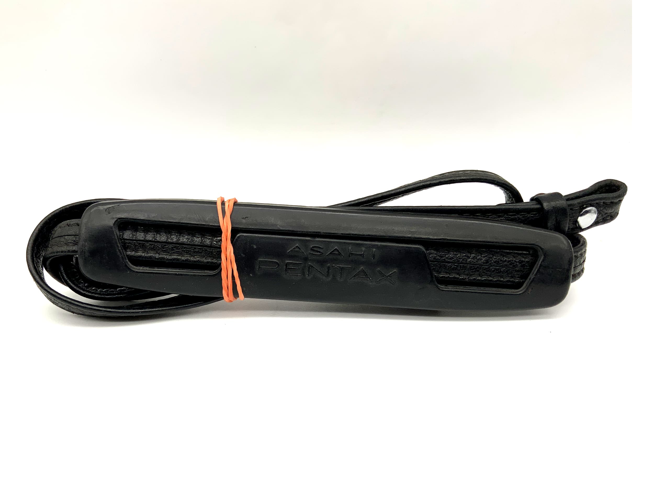 Pentax approx. 11mm wide strap, black, neck/shoulder strap, camera strap.