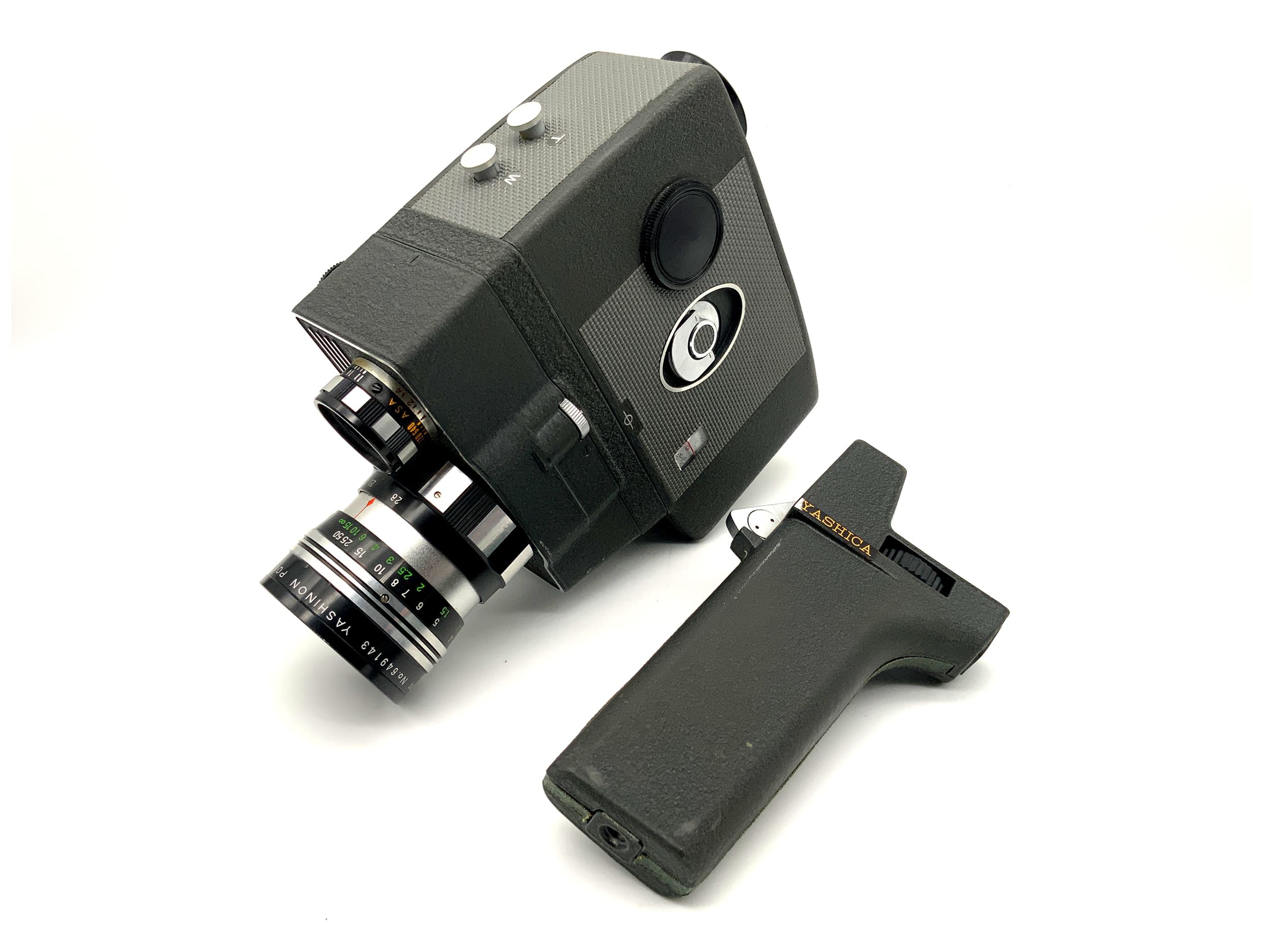 Yashica UP Umatic Power Film Camera with Power Zoom 1:1.8 with Grip Dual 8mm