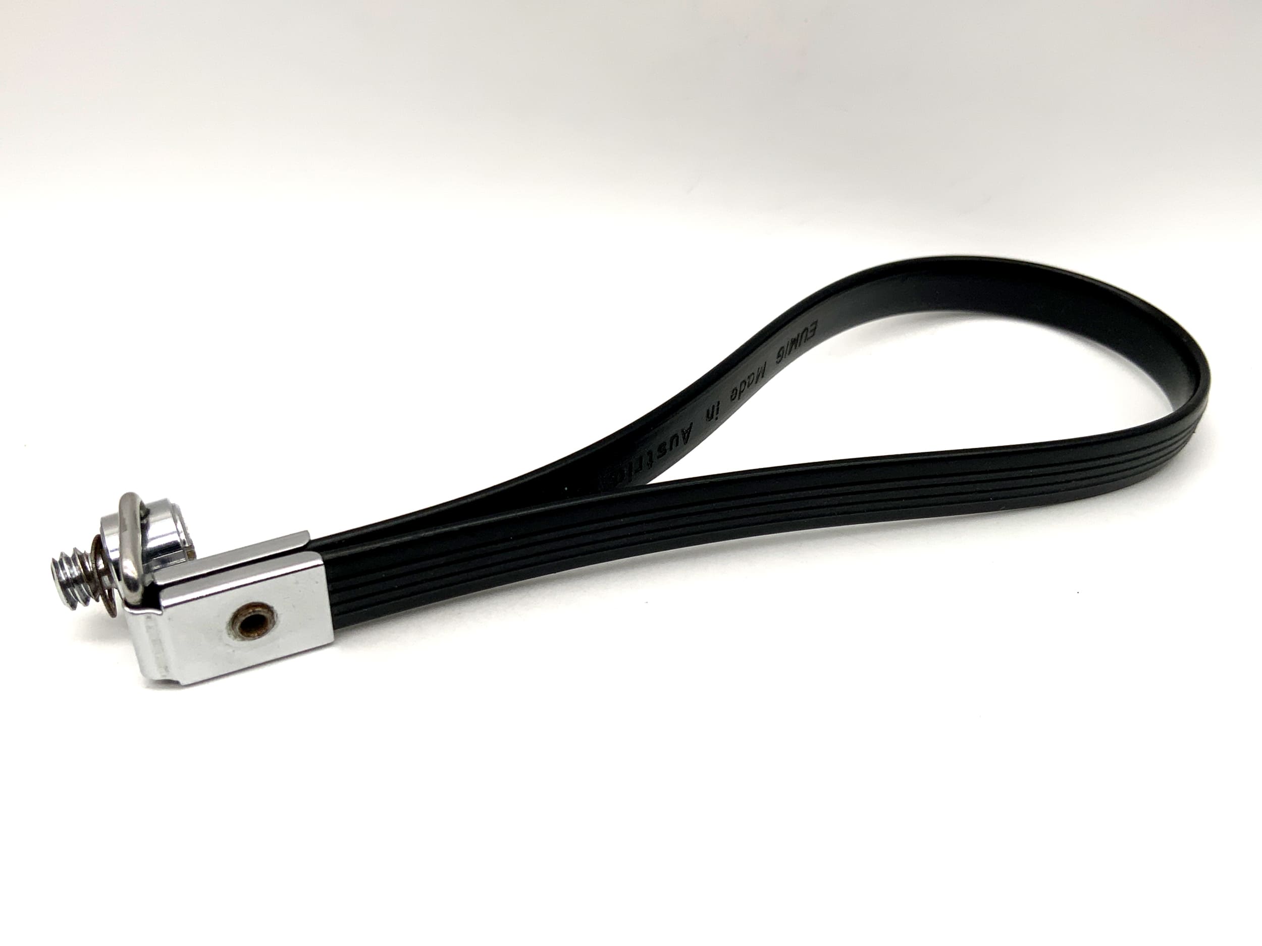 Eumig 1/4" Threaded Hand Strap, Black, Leather Wrist Strap