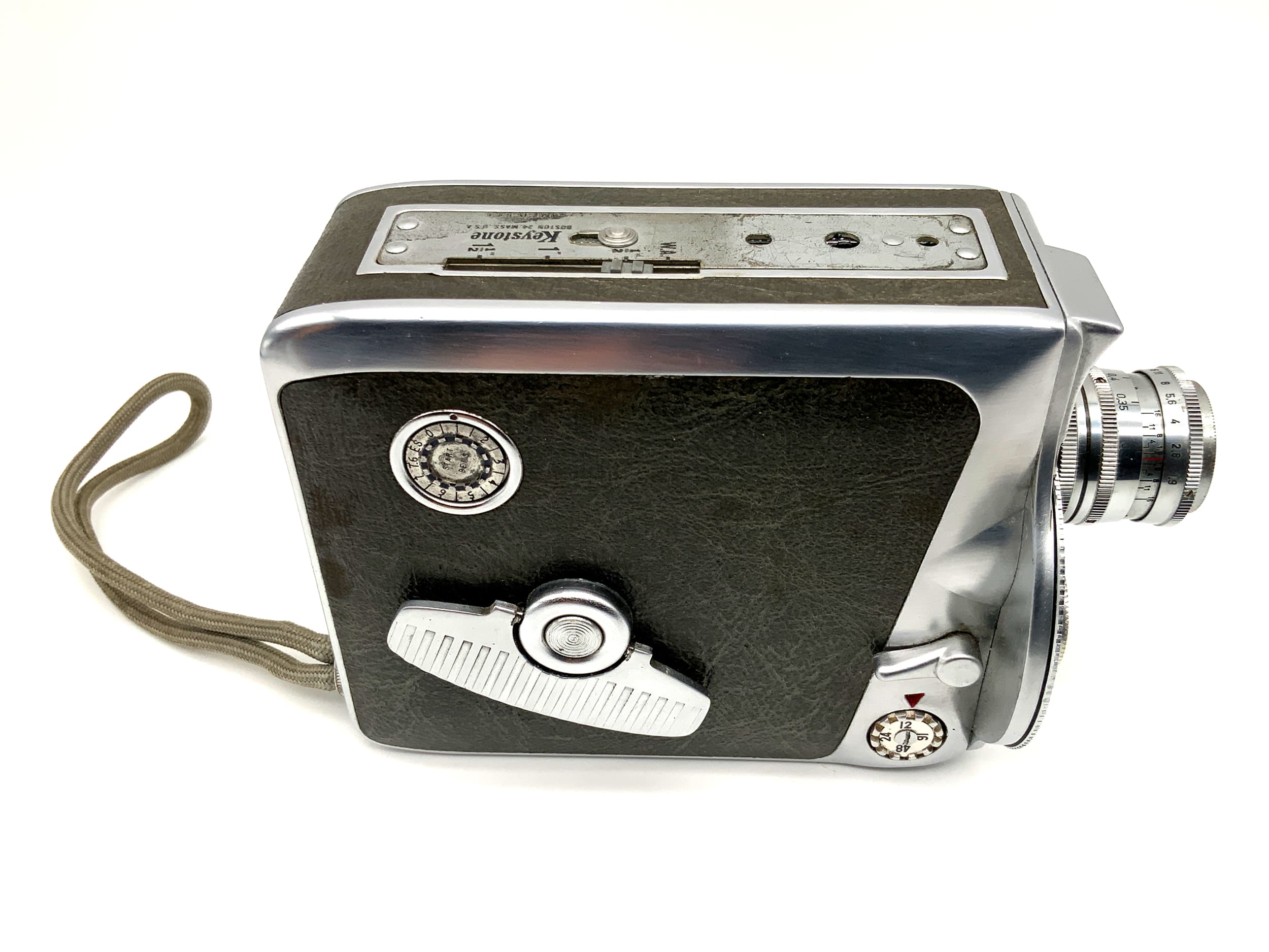 Keystone 38 film camera with Xenoplan 1:1.9/13mm double 8mm film