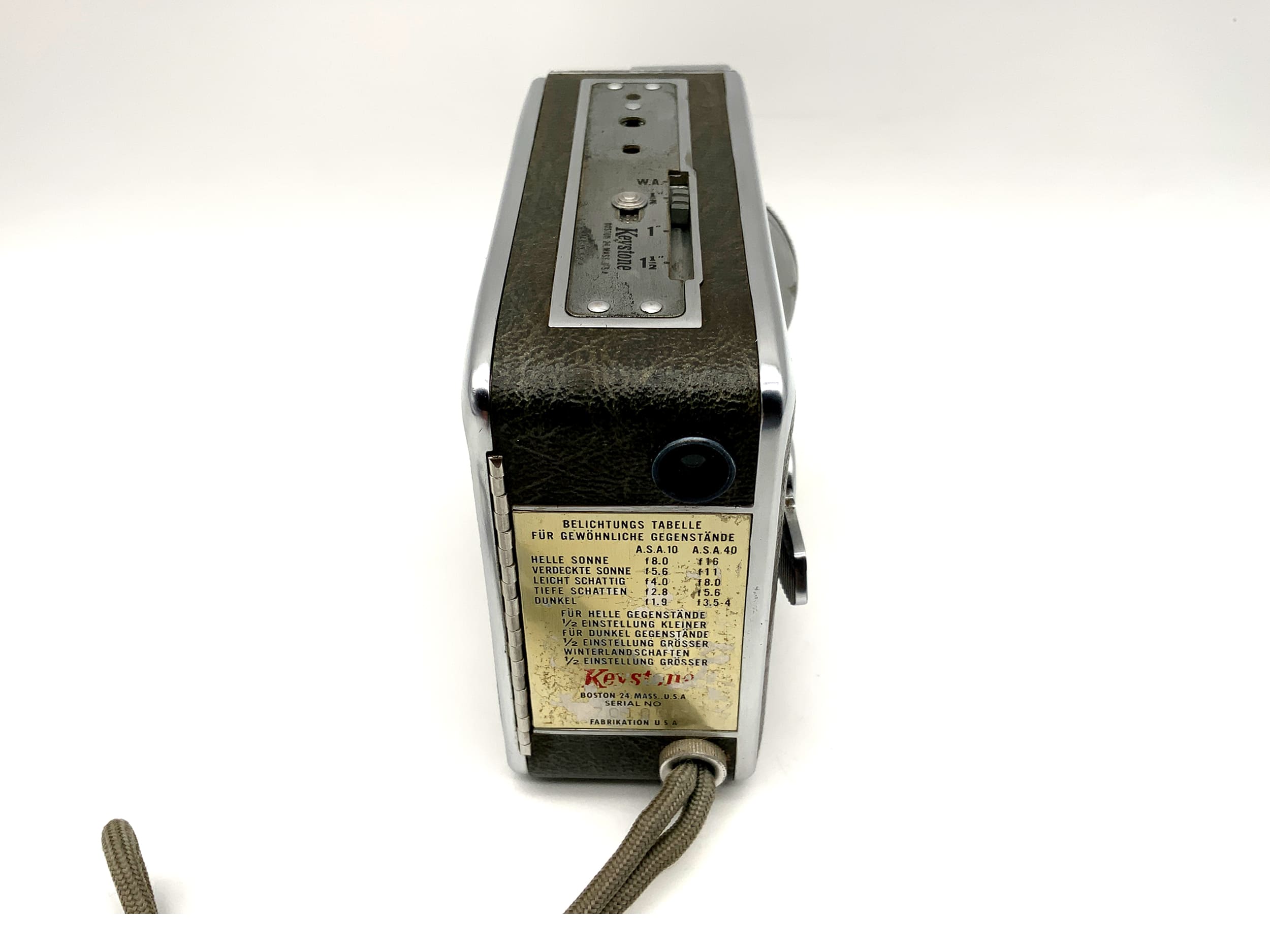 Keystone 38 film camera with Xenoplan 1:1.9/13mm double 8mm film