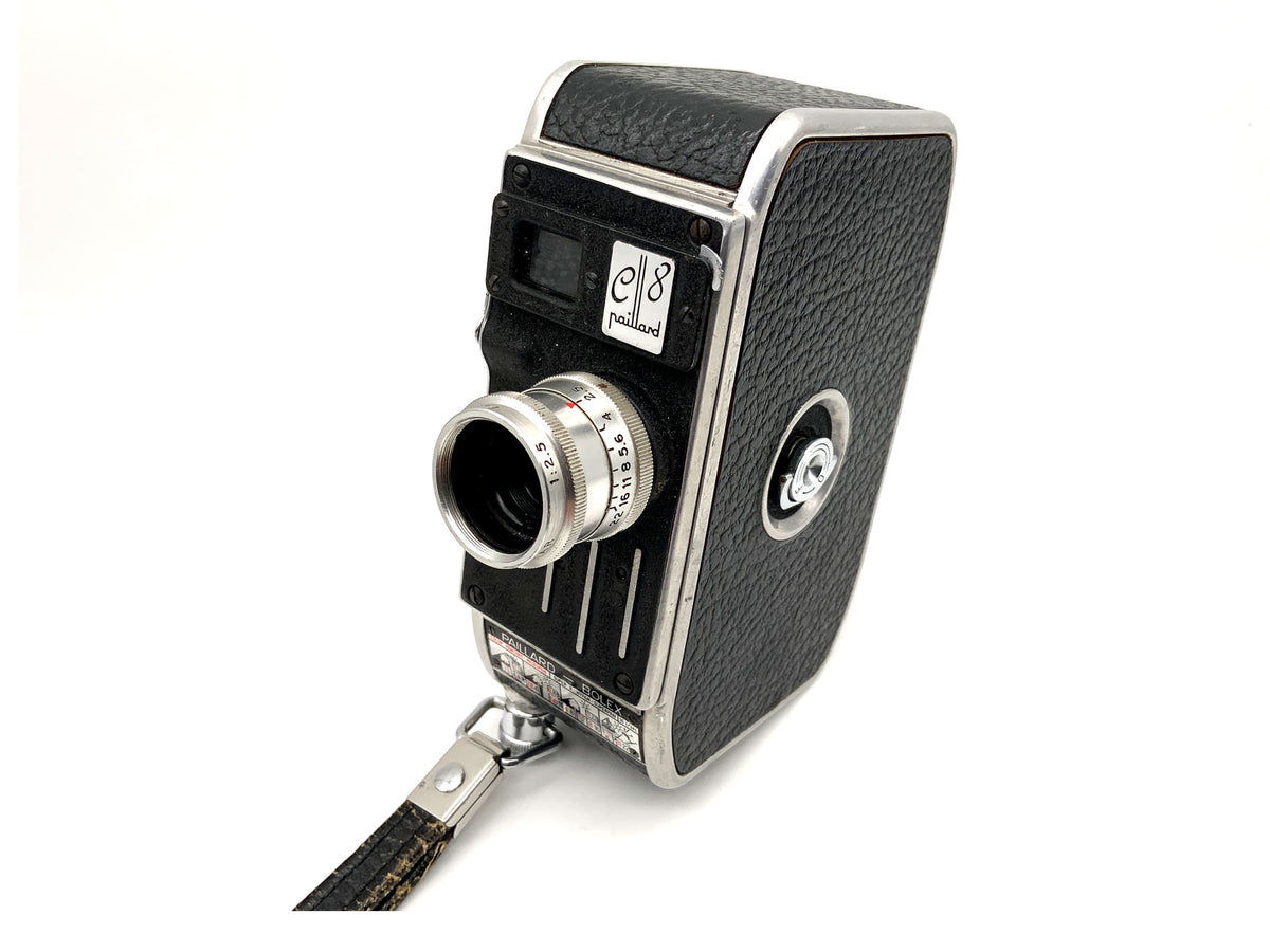 Bolex Paillard E8 film camera with Lytar 1:2.5 f=12.5mm double 8mm film