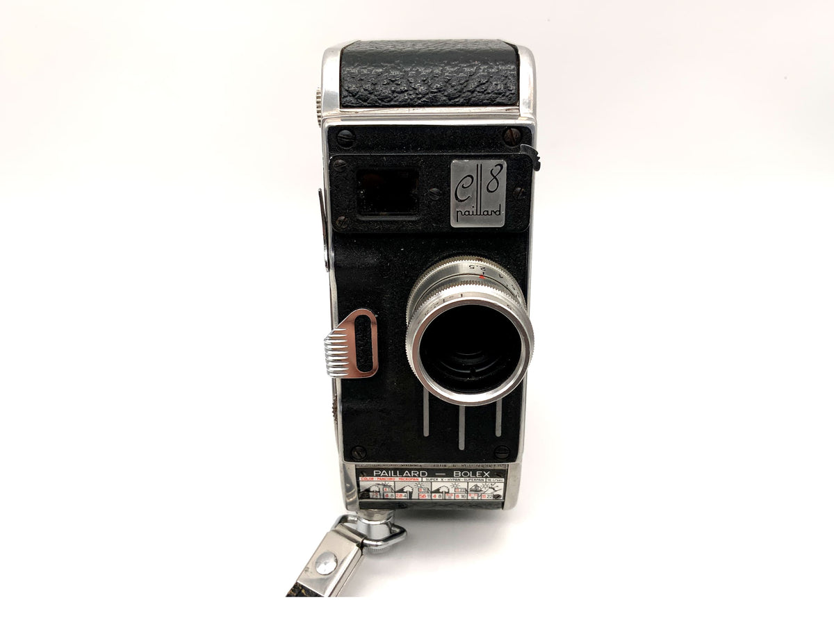 Bolex Paillard E8 film camera with Lytar 1:2.5 f=12.5mm double 8mm film