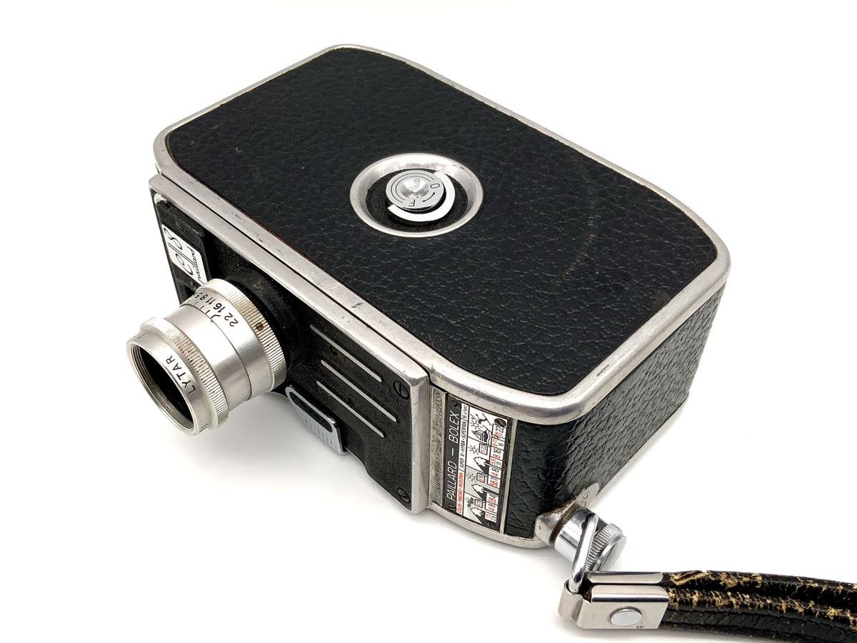 Bolex Paillard E8 film camera with Lytar 1:2.5 f=12.5mm double 8mm film