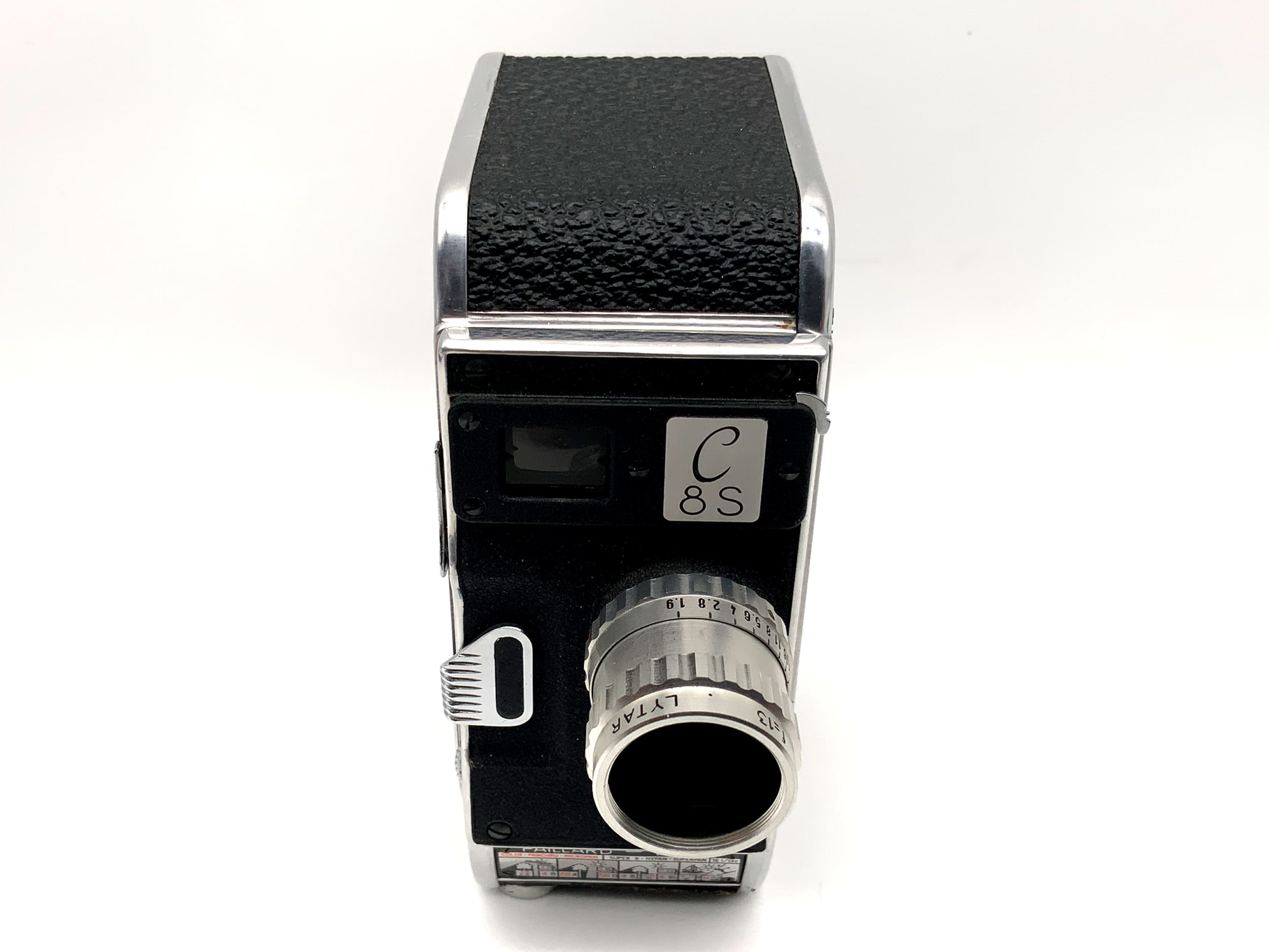 Bolex Paillard C8S film camera with Lytar SOM Berthiot 1:1.9 f=13 double 8mm