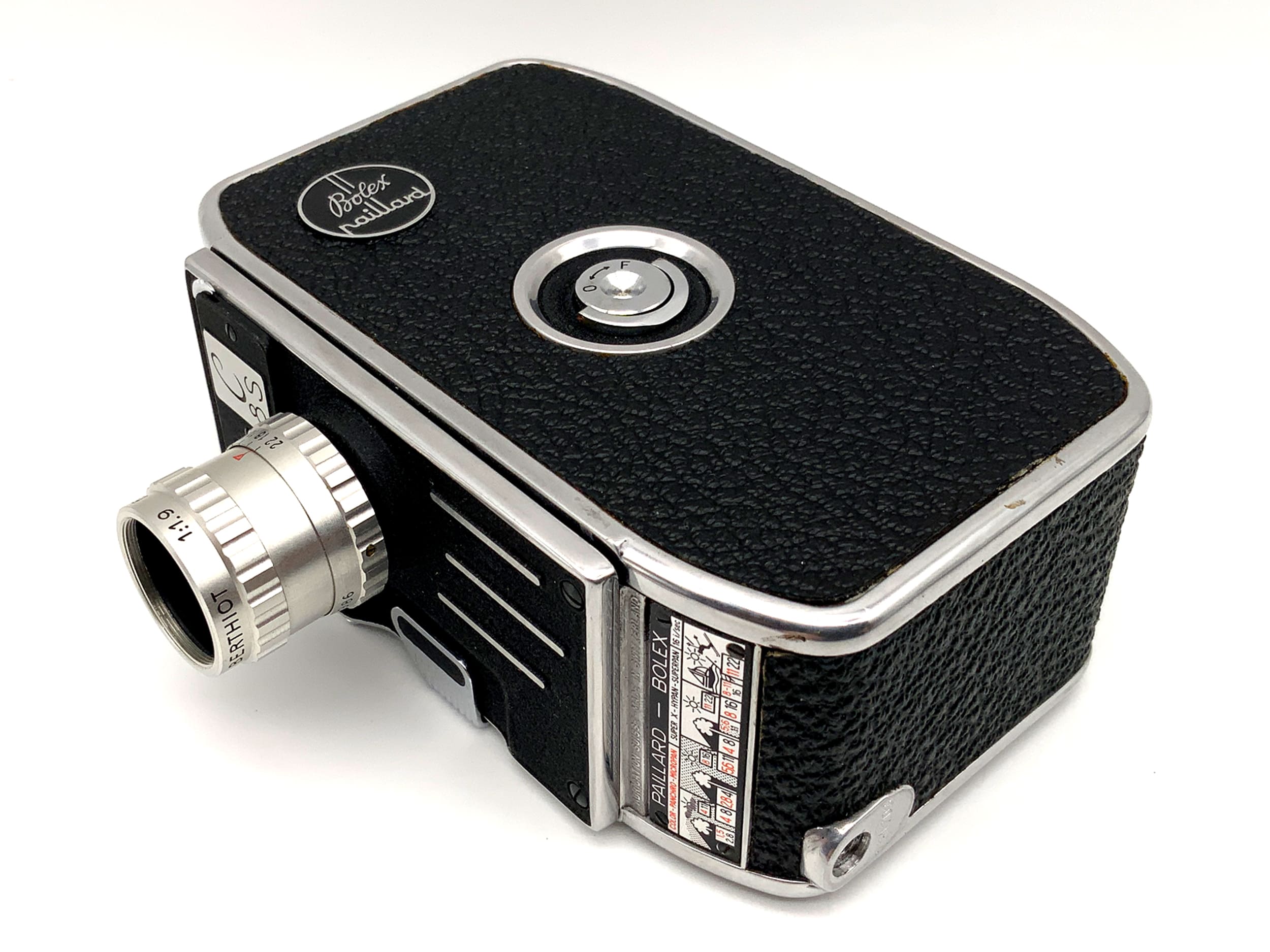Bolex Paillard C8S film camera with Lytar SOM Berthiot 1:1.9 f=13 double 8mm
