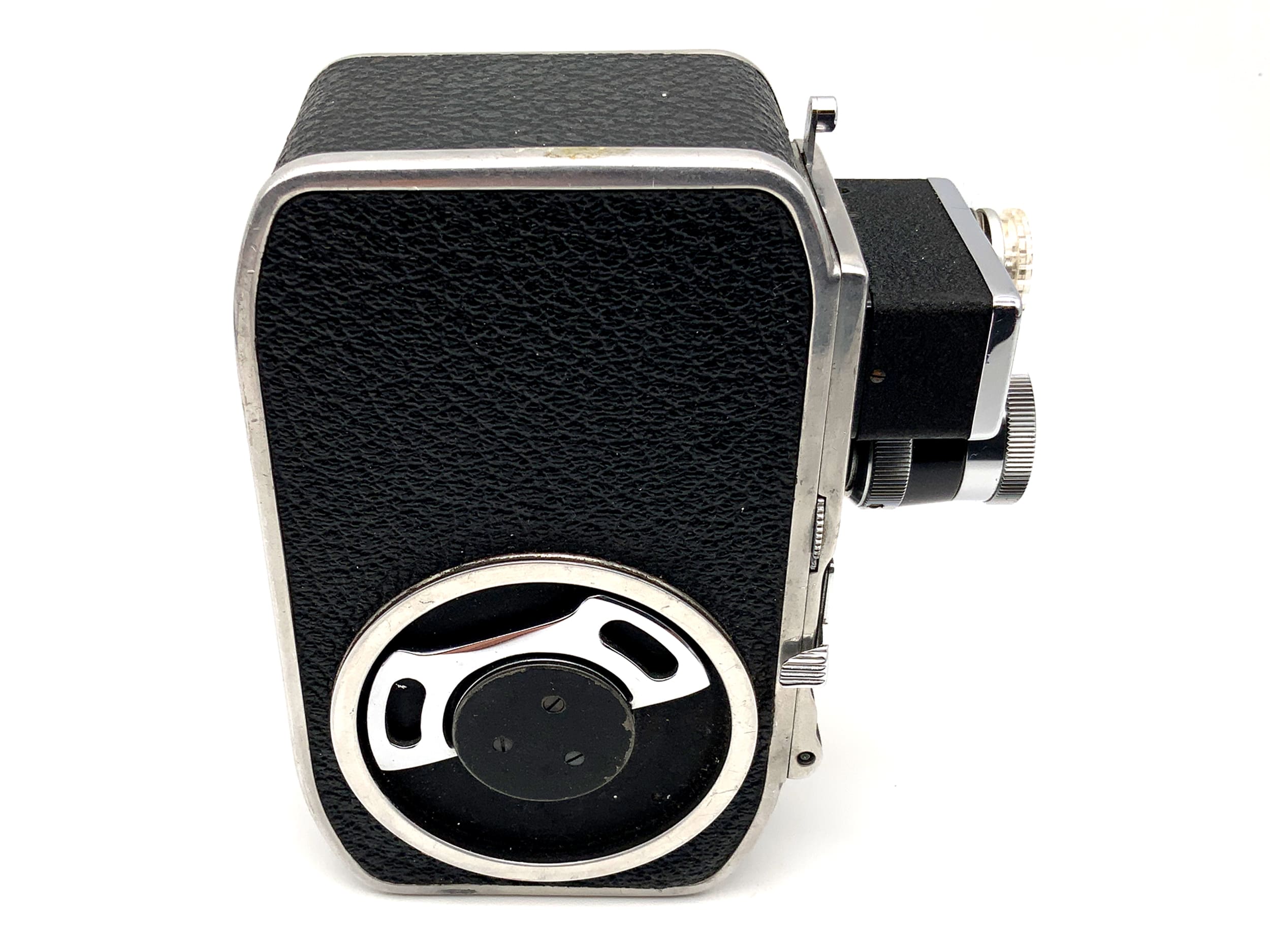 Bolex Paillard C8SL film camera with Yvar 1:2.5 f=12.5mm AR and grip, double 8mm