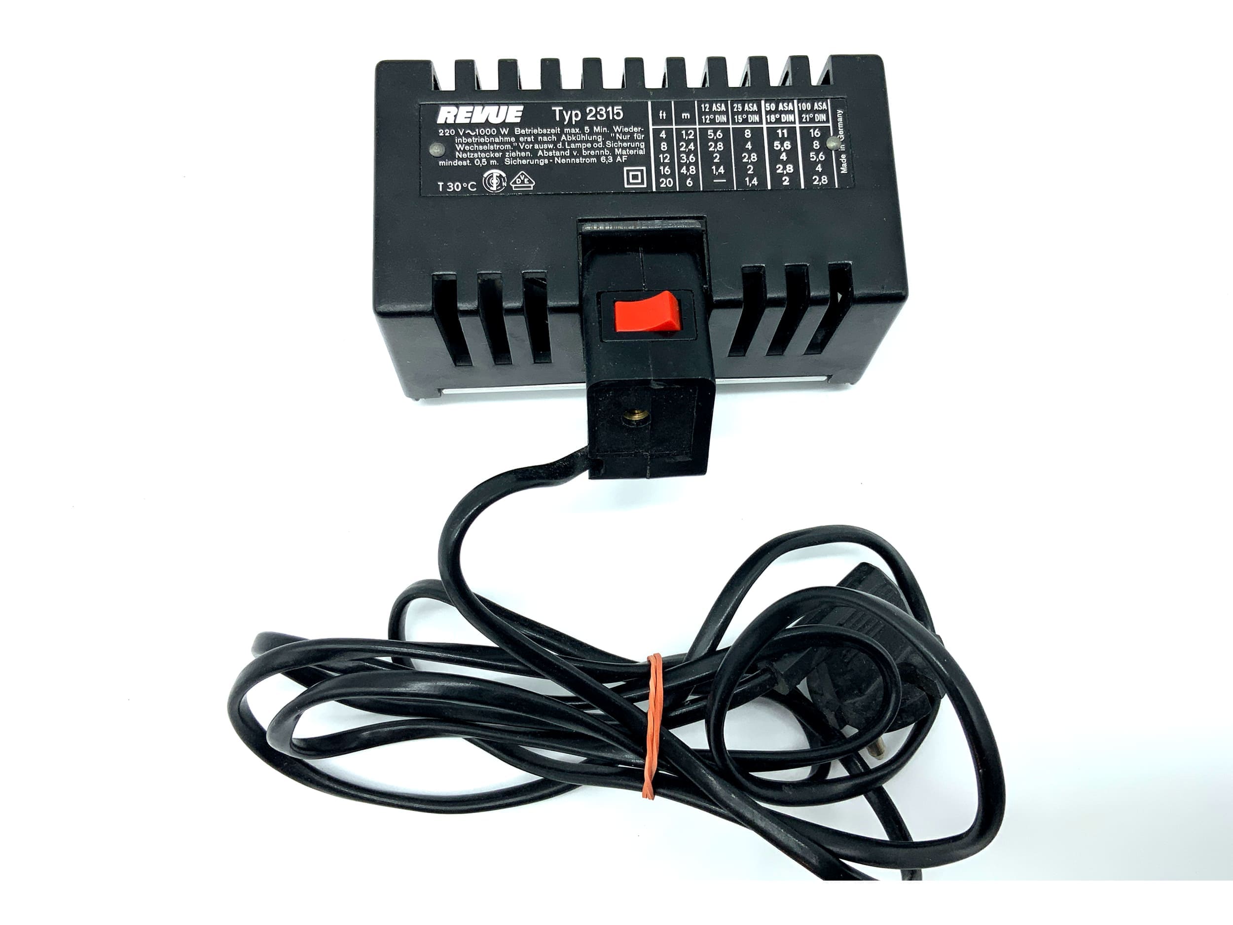 Revue Typ 2315 Fotolampe Schwarz