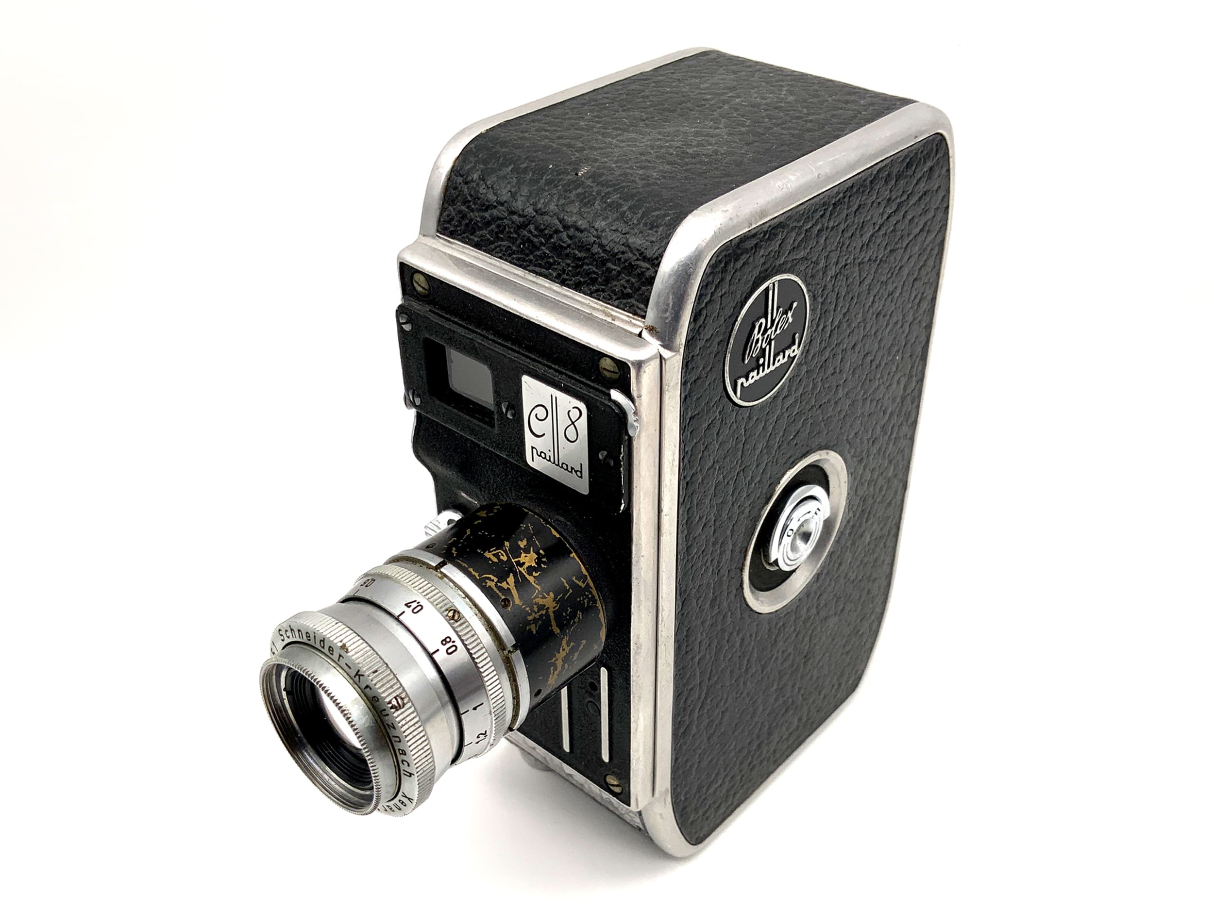 Bolex Paillard E8 film camera with Xenar 1:2.8/38mm double 8mm film
