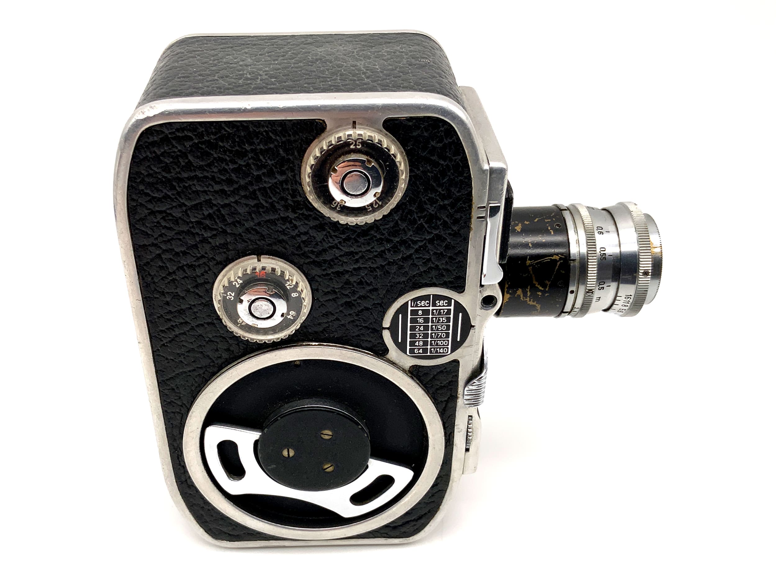Bolex Paillard E8 film camera with Xenar 1:2.8/38mm double 8mm film