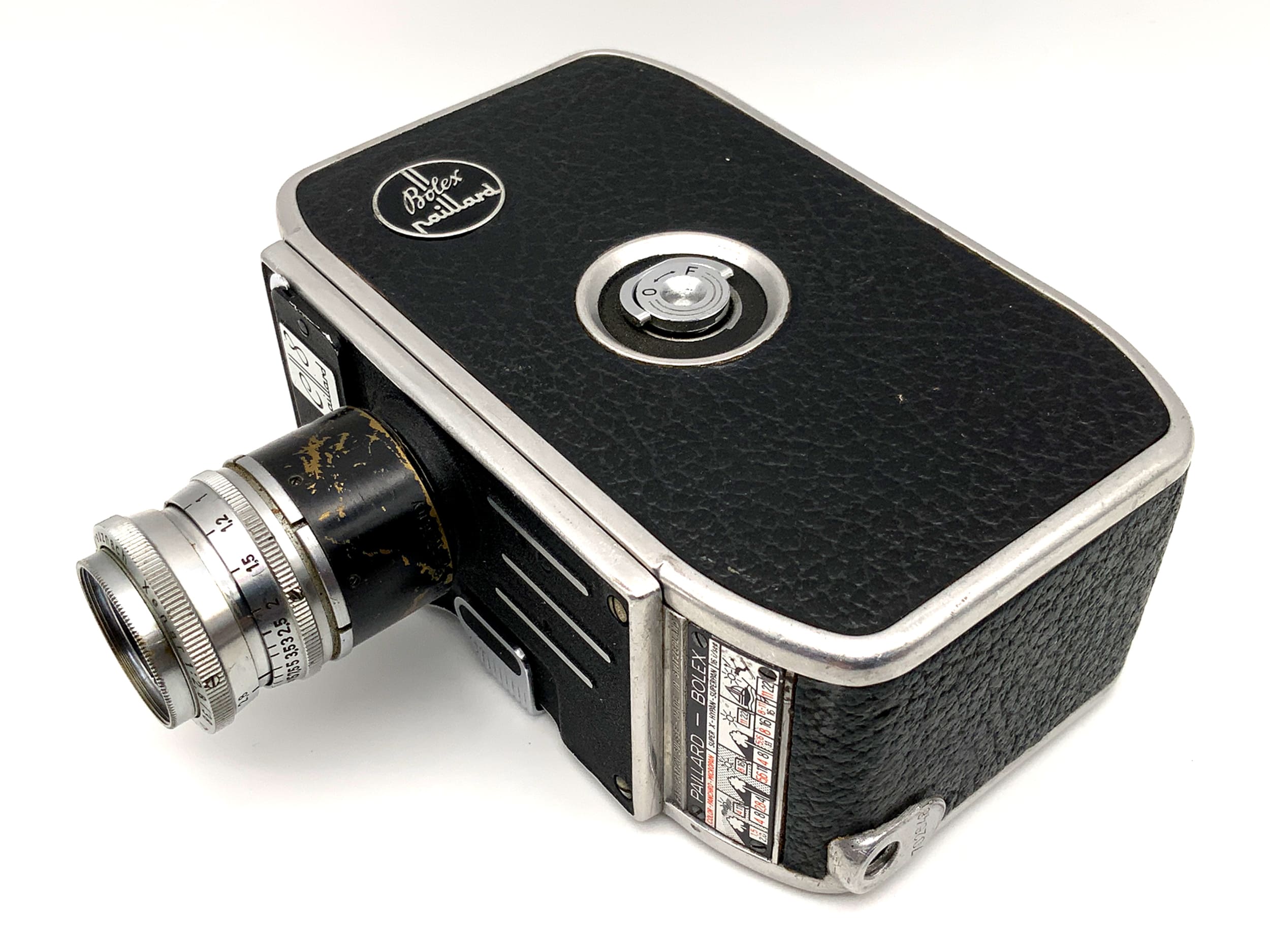 Bolex Paillard E8 film camera with Xenar 1:2.8/38mm double 8mm film