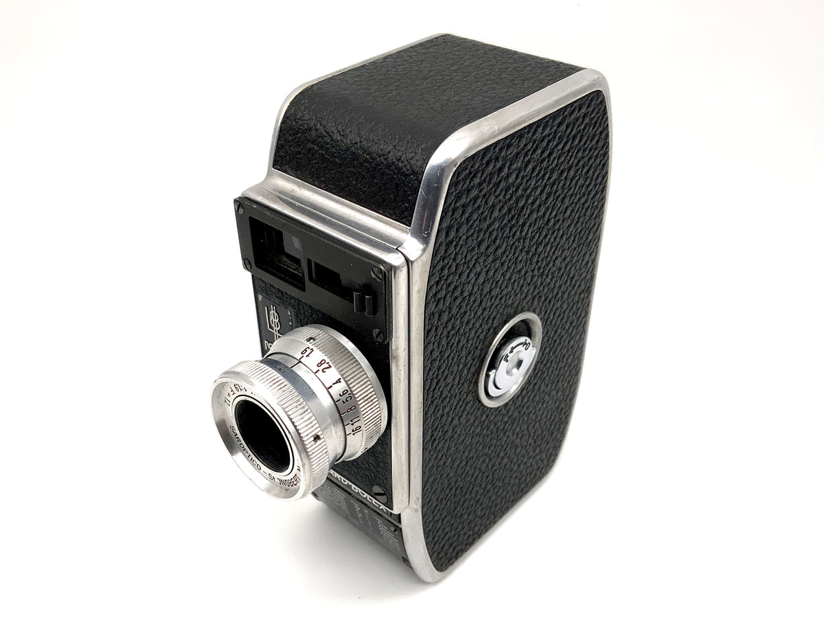 Bolex Paillard L8 film camera with Saron 1:1.9 F=12mm double 8mm film