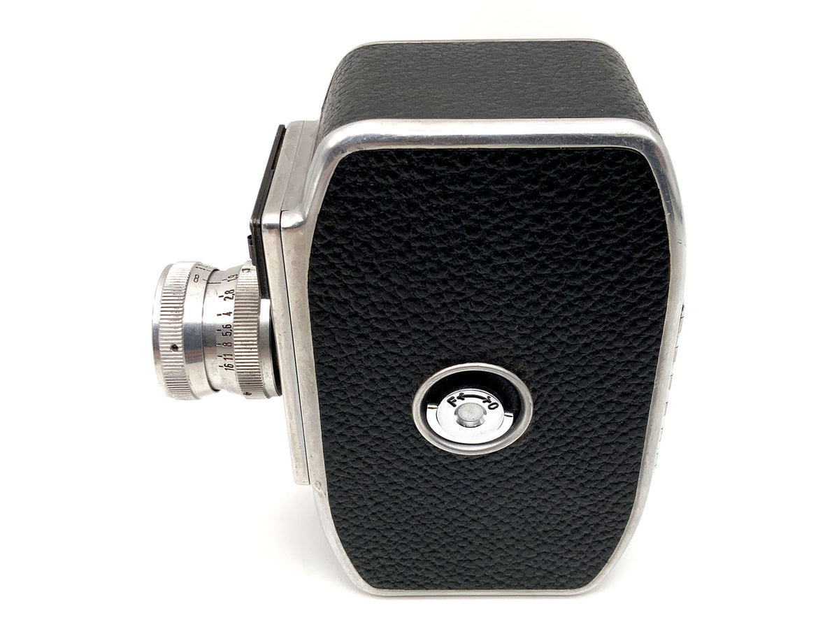 Bolex Paillard L8 film camera with Saron 1:1.9 F=12mm double 8mm film