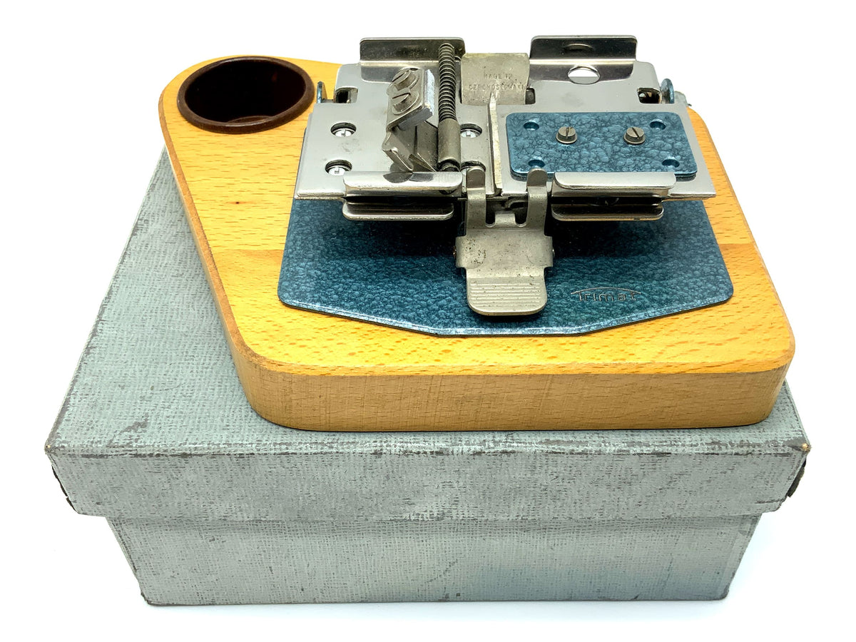 Meopta Trimat Nassklebepresse Blau OVP
