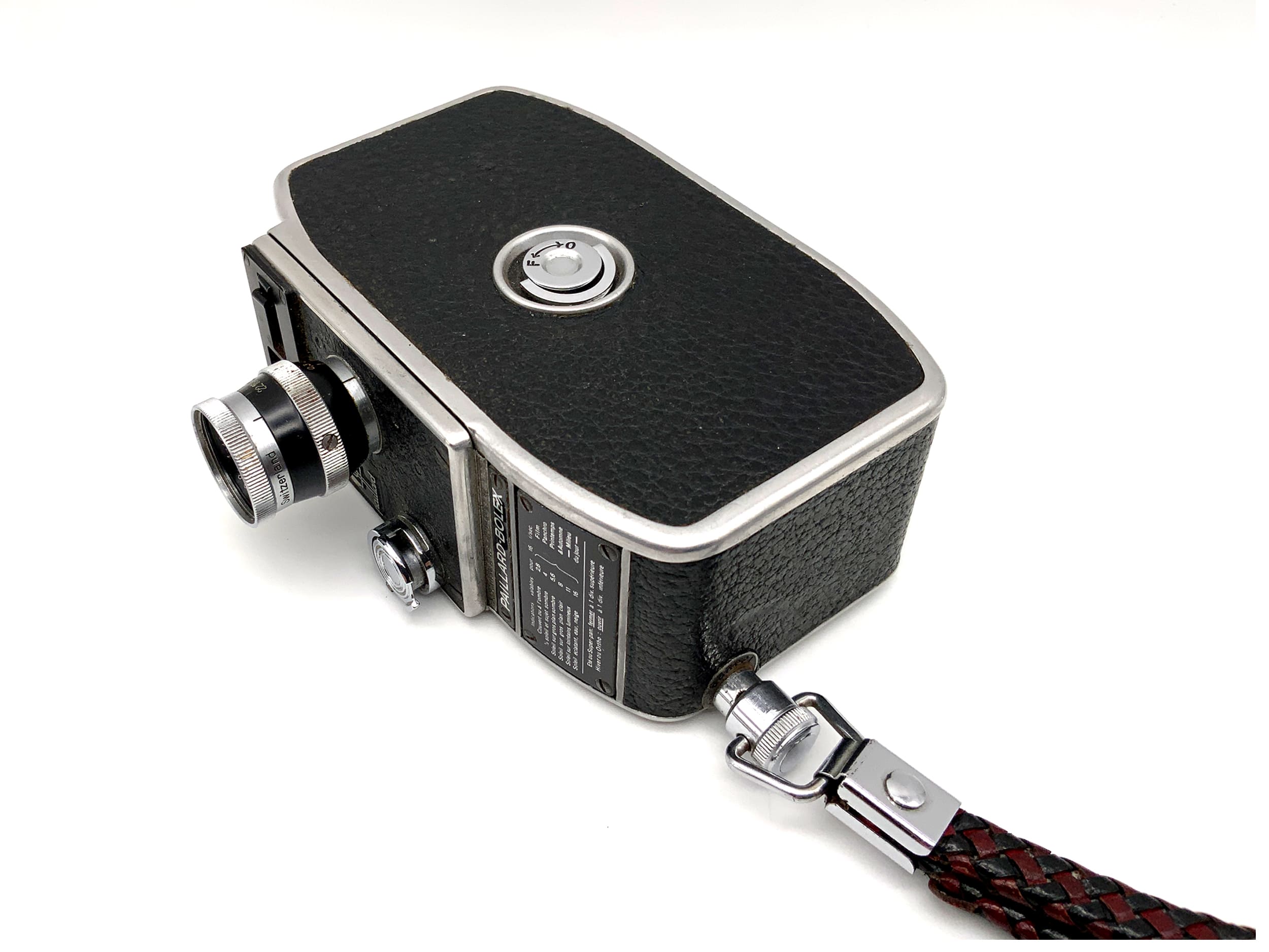 Bolex Paillard L8 film camera with Yvar 1:2.8 f=12.5mm double 8mm film