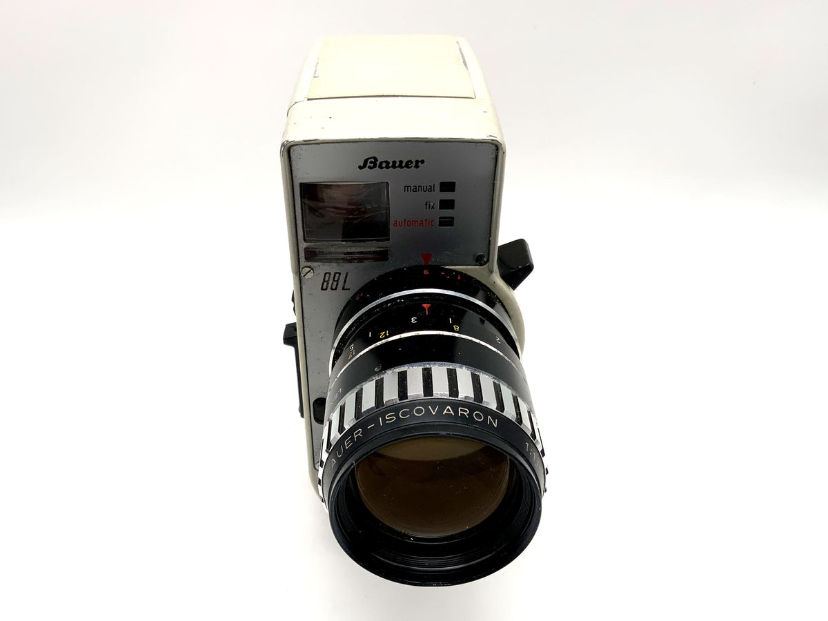 Bauer 88L film camera with Iscovaron 1:1.8/9-30 double 8mm film lens
