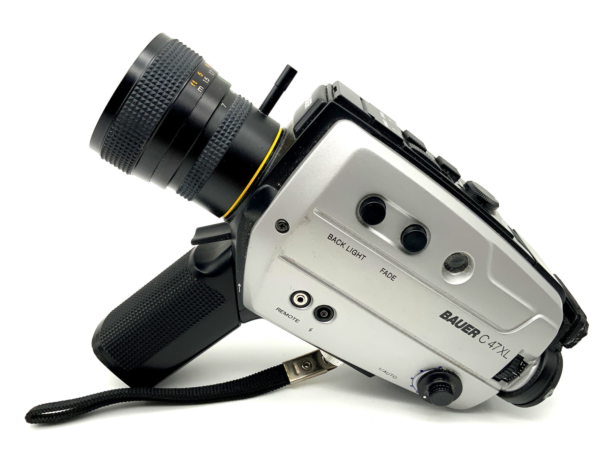 Bauer C47 XL film camera with Neovaron 1:1.2/7-45 Super 8 narrow film movie camera