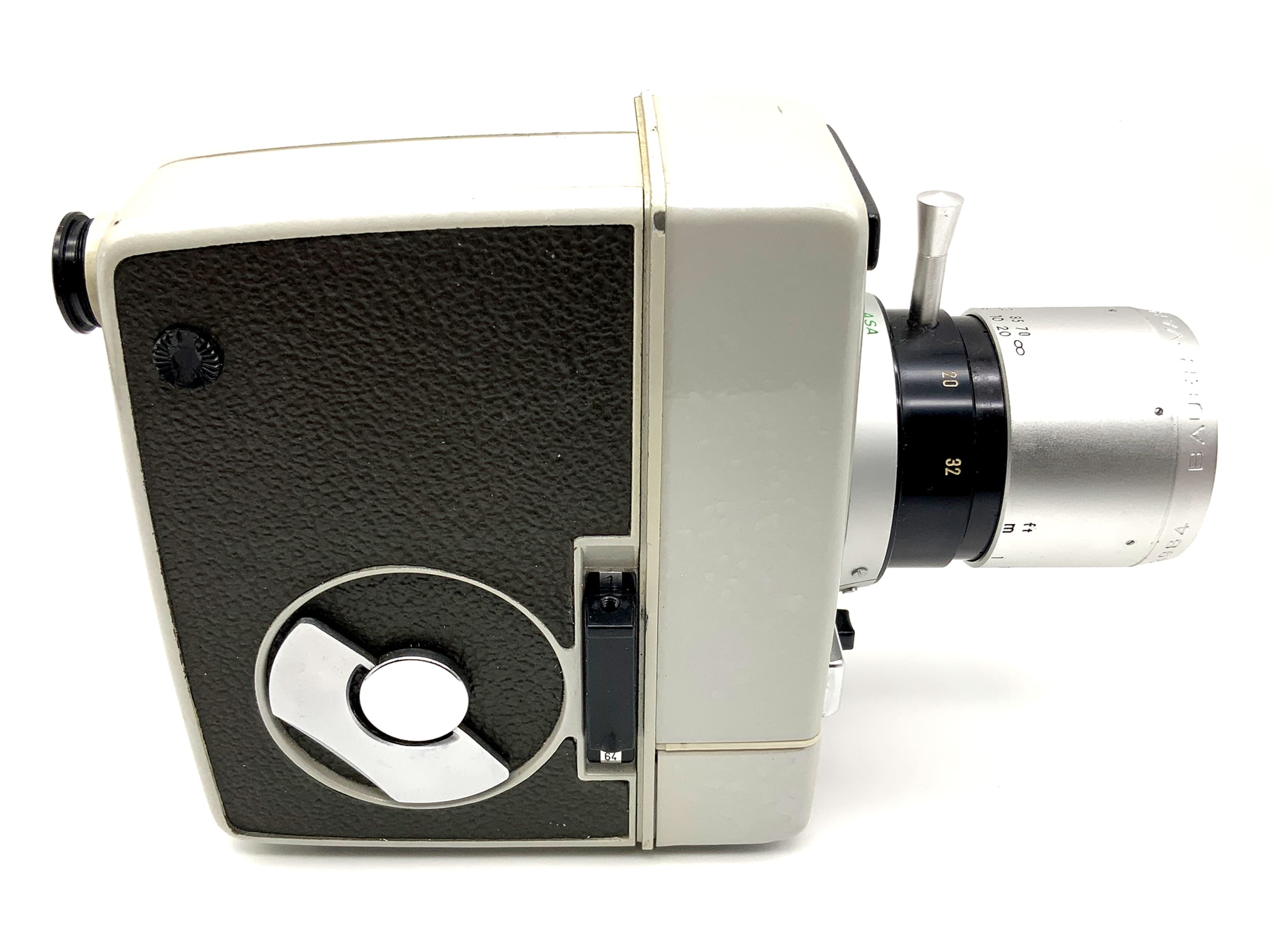 Bauer 88R movie camera with Vario 1:1.8/9-32mm lens, double 8mm narrow film camera