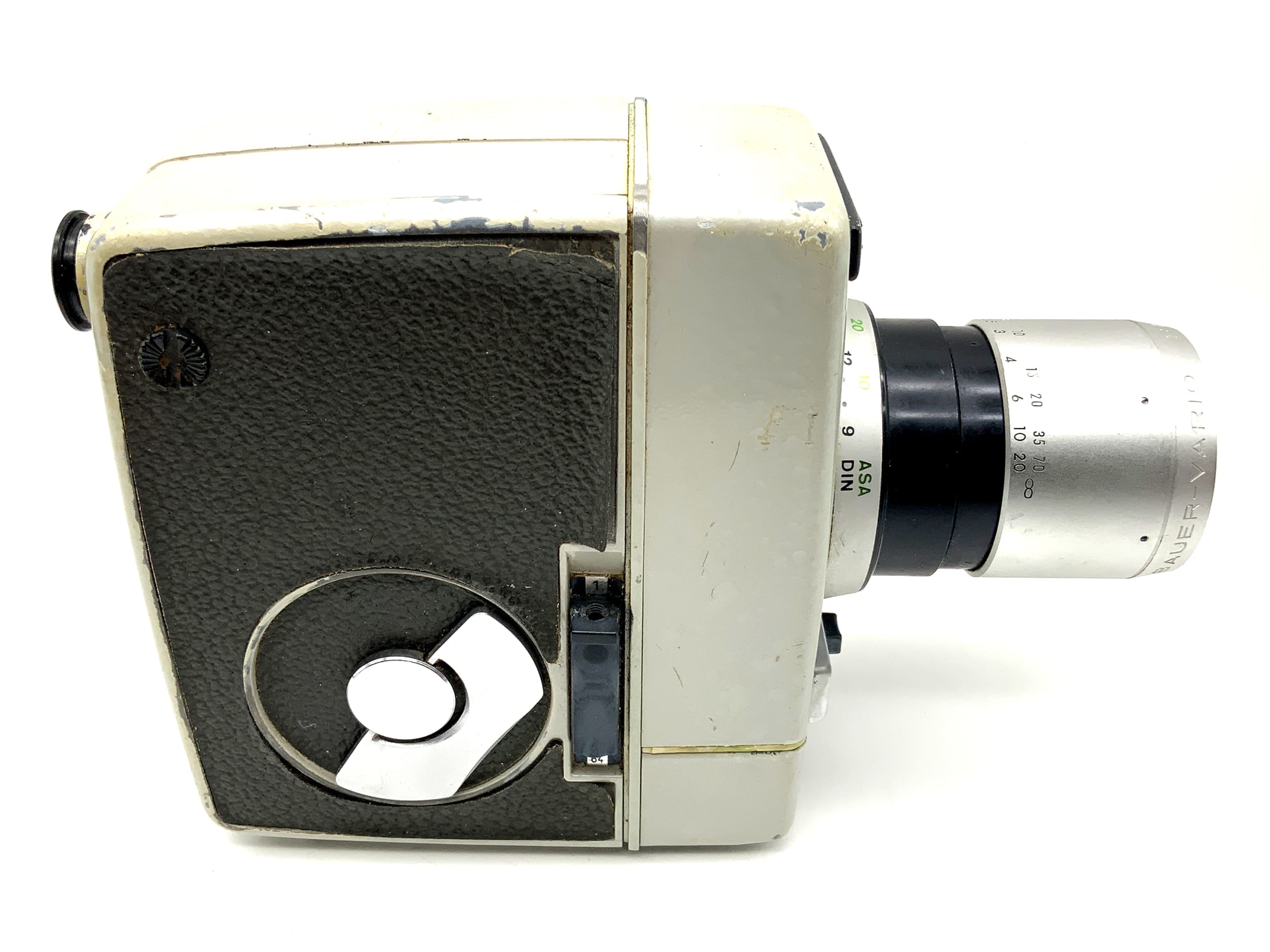Bauer 88R film camera with 1:1.8/9-32mm variable lens and grip for double 8mm film
