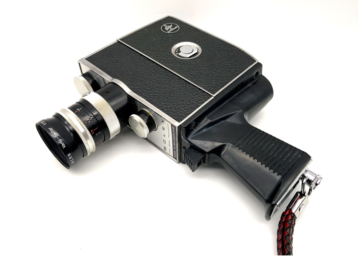 Bolex Paillard K2 film camera with Vario-Switar 1:1.9 f=8-36mm double 8mm