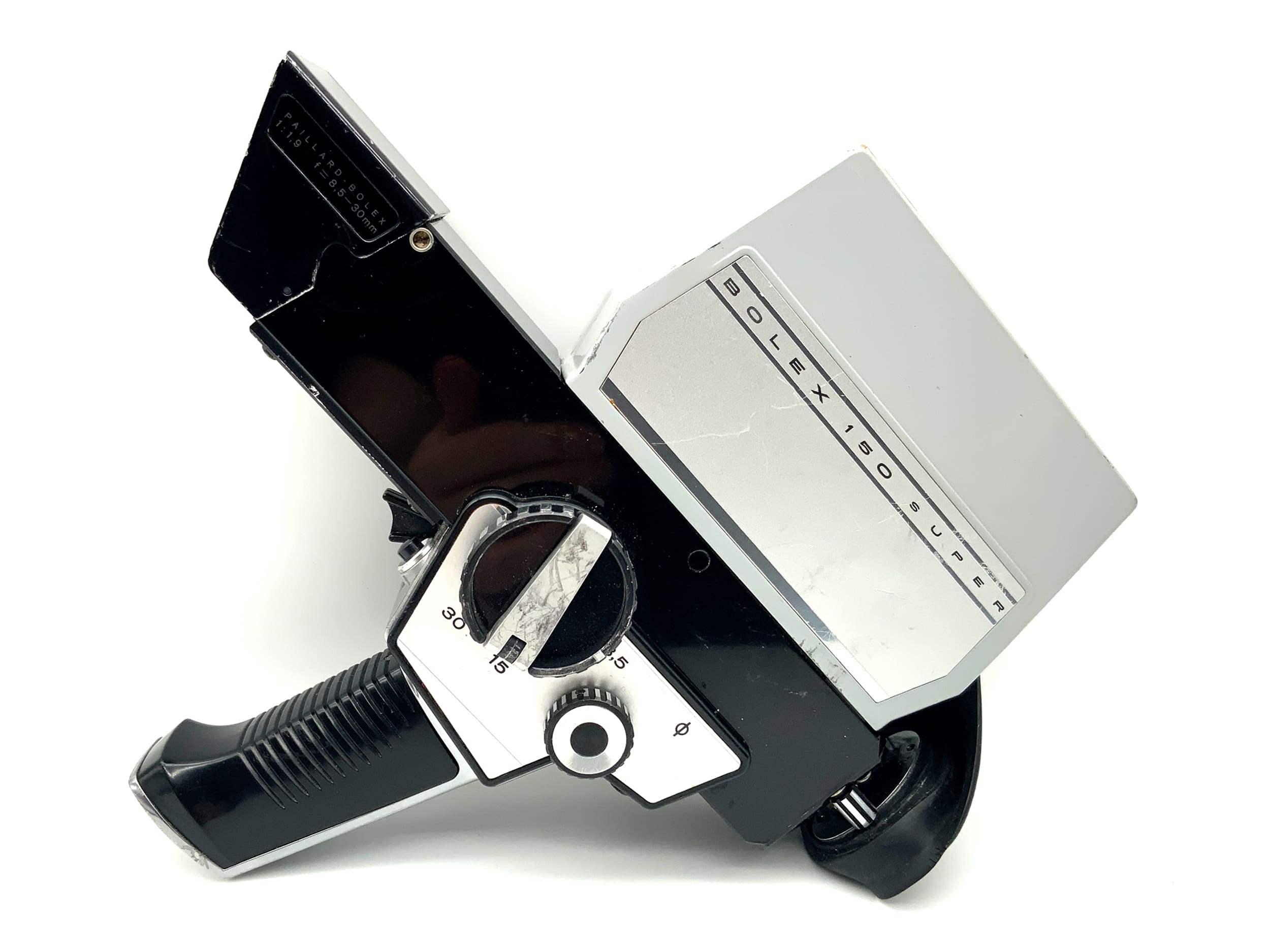 Bolex Paillard 150 Super film camera with 1:1.9 f=8.5-30mm Super 8 film