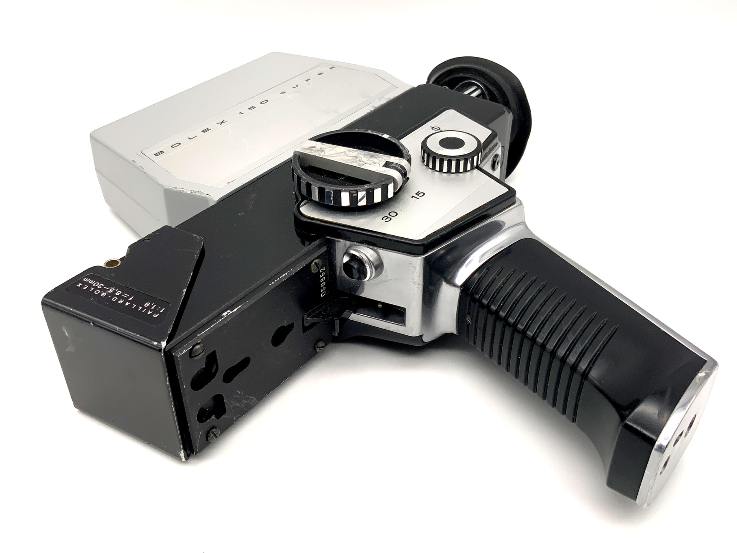Bolex Paillard 150 Super film camera with 1:1.9 f=8.5-30mm Super 8 film
