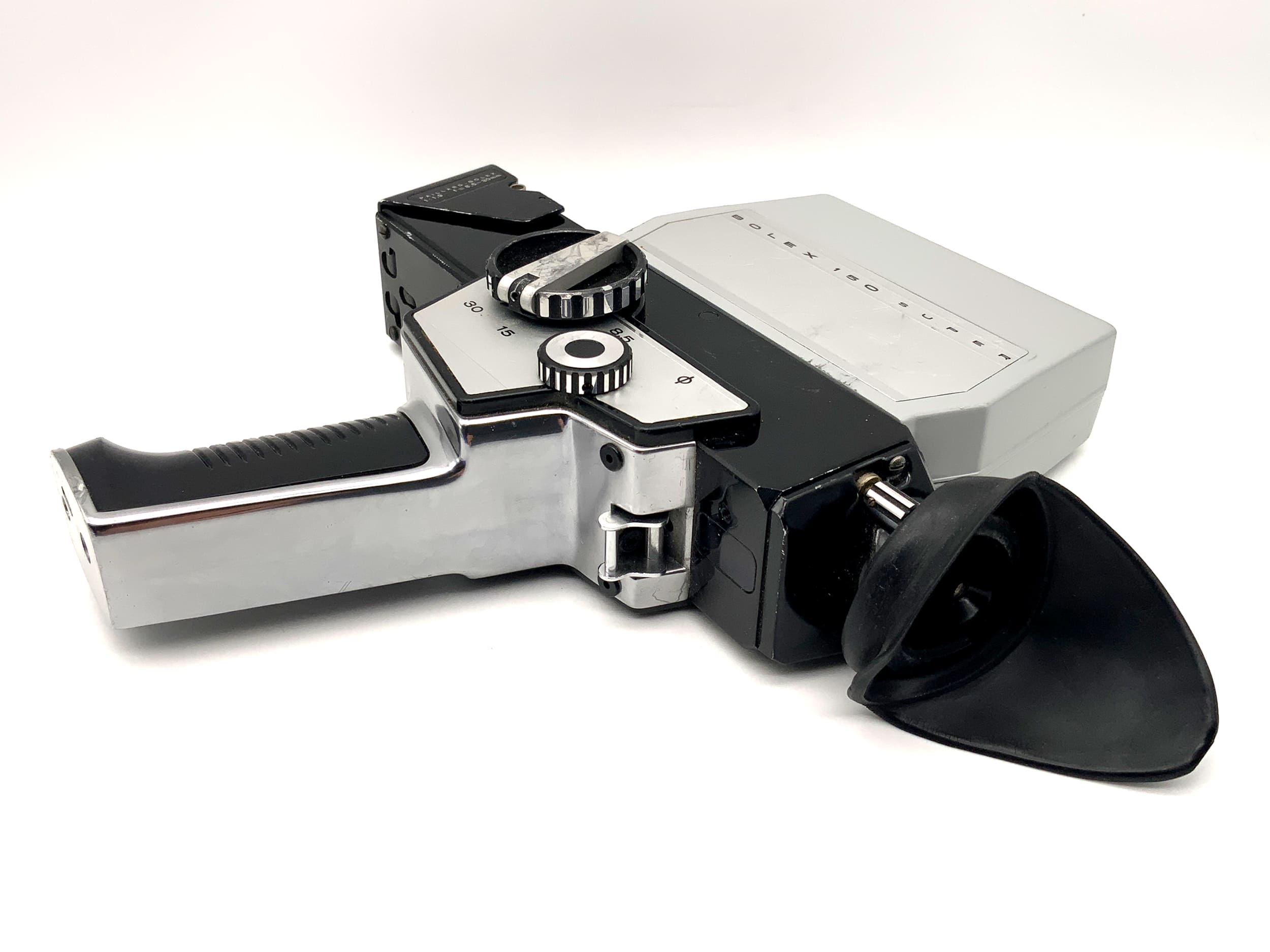 Bolex Paillard 150 Super film camera with 1:1.9 f=8.5-30mm Super 8 film