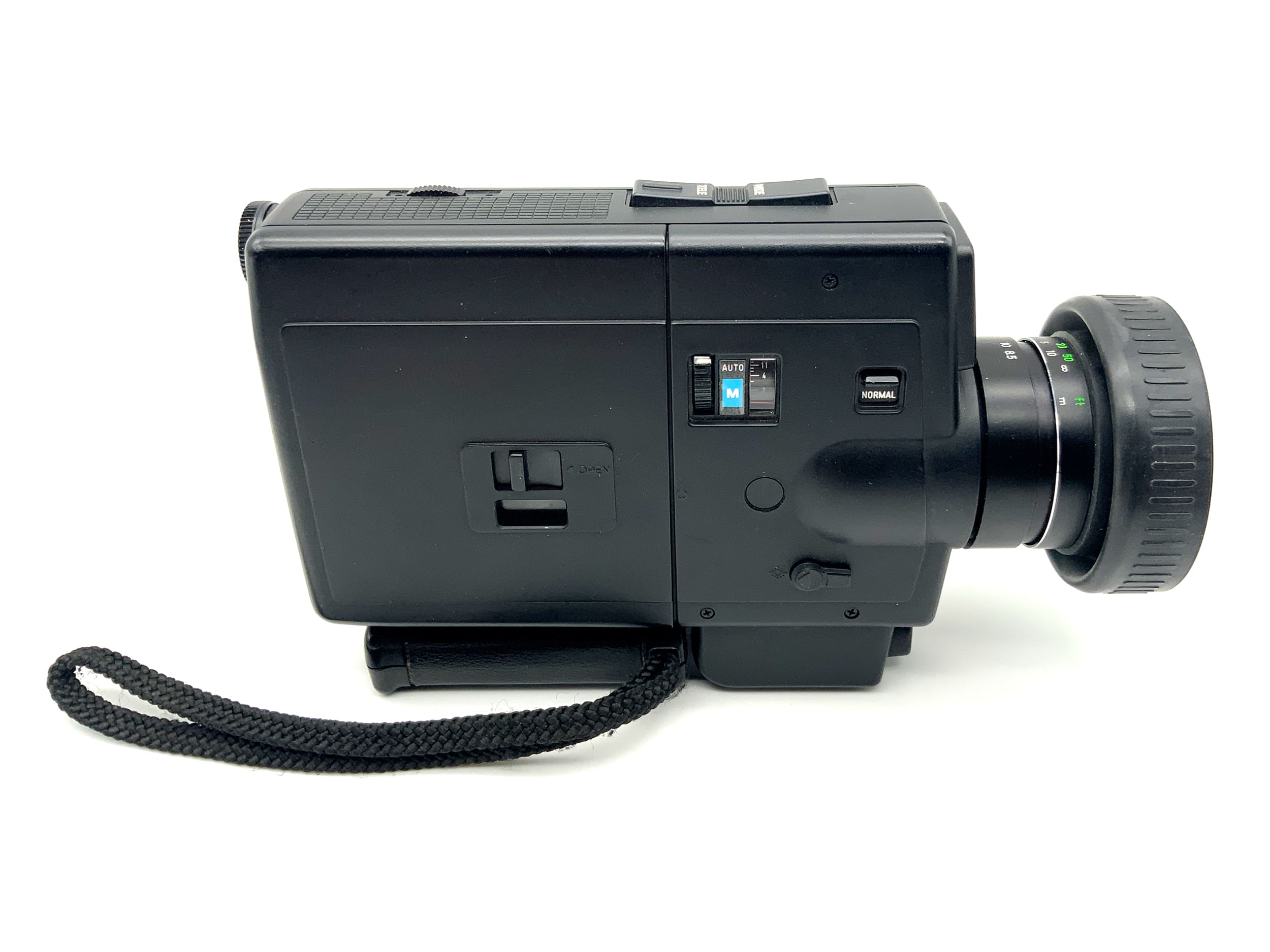 Minolta XL401 film camera with zoom Rokkor Macro 1:1.2/8.5-34 Super 8 narrow film