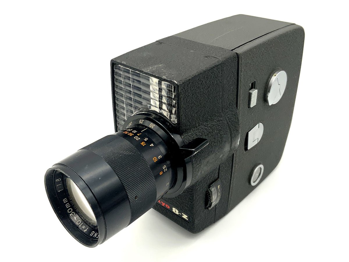 Sankyo 8-Z film camera with zoom lens f=10-30mm 1:1.8 double 8mm film