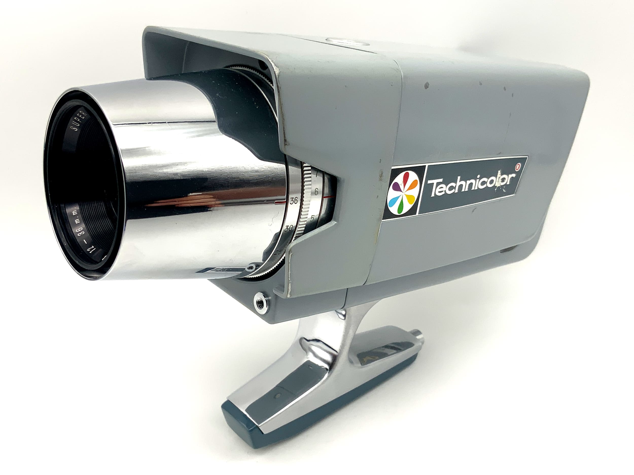 Technicolor Mark Ten film camera with Technor 1:1.8 12-36mm Instant Load Super 8
