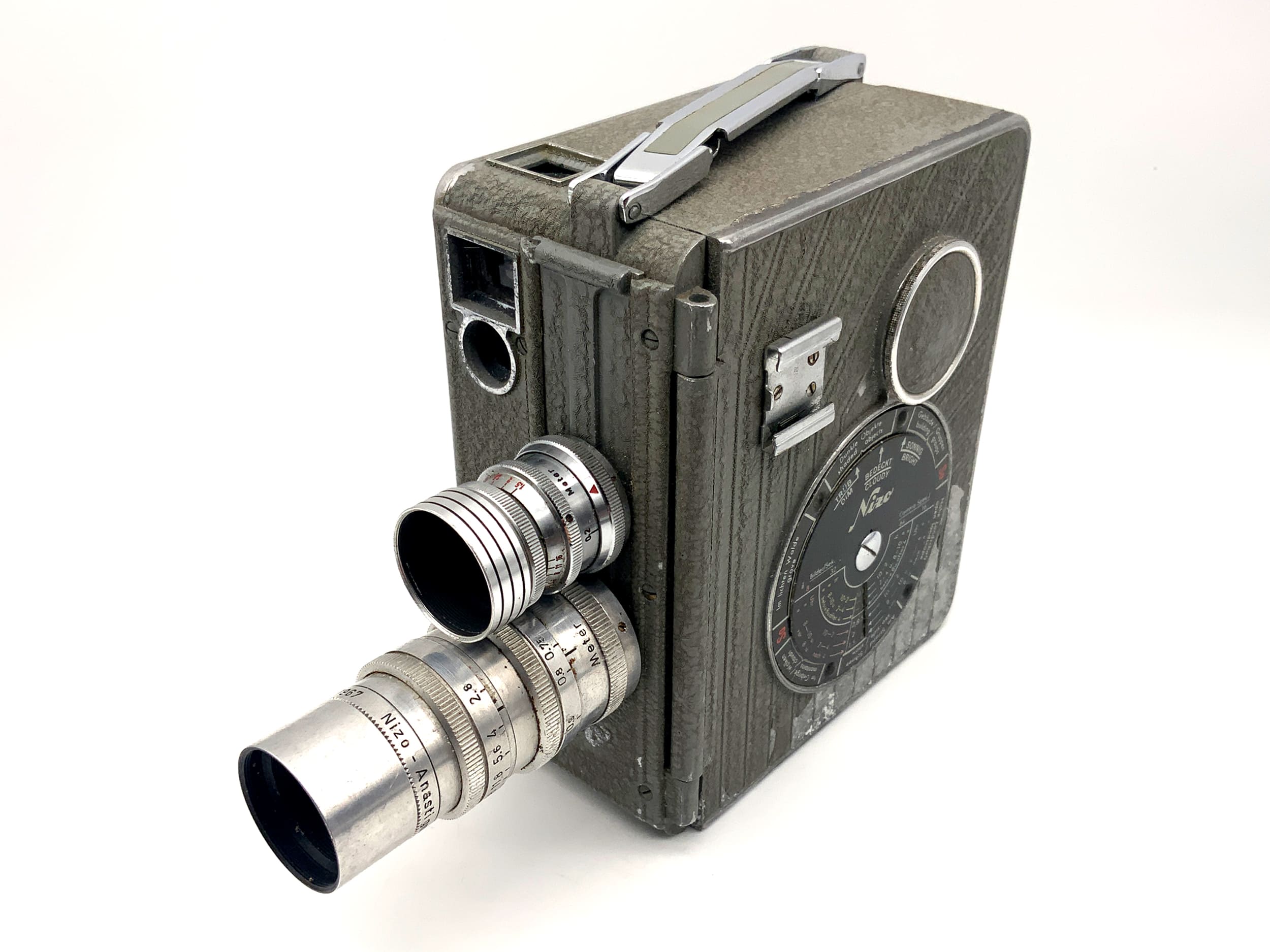 Braun Nizo S2T film camera with Anastigmat 1:2.8 50mm double 8mm film