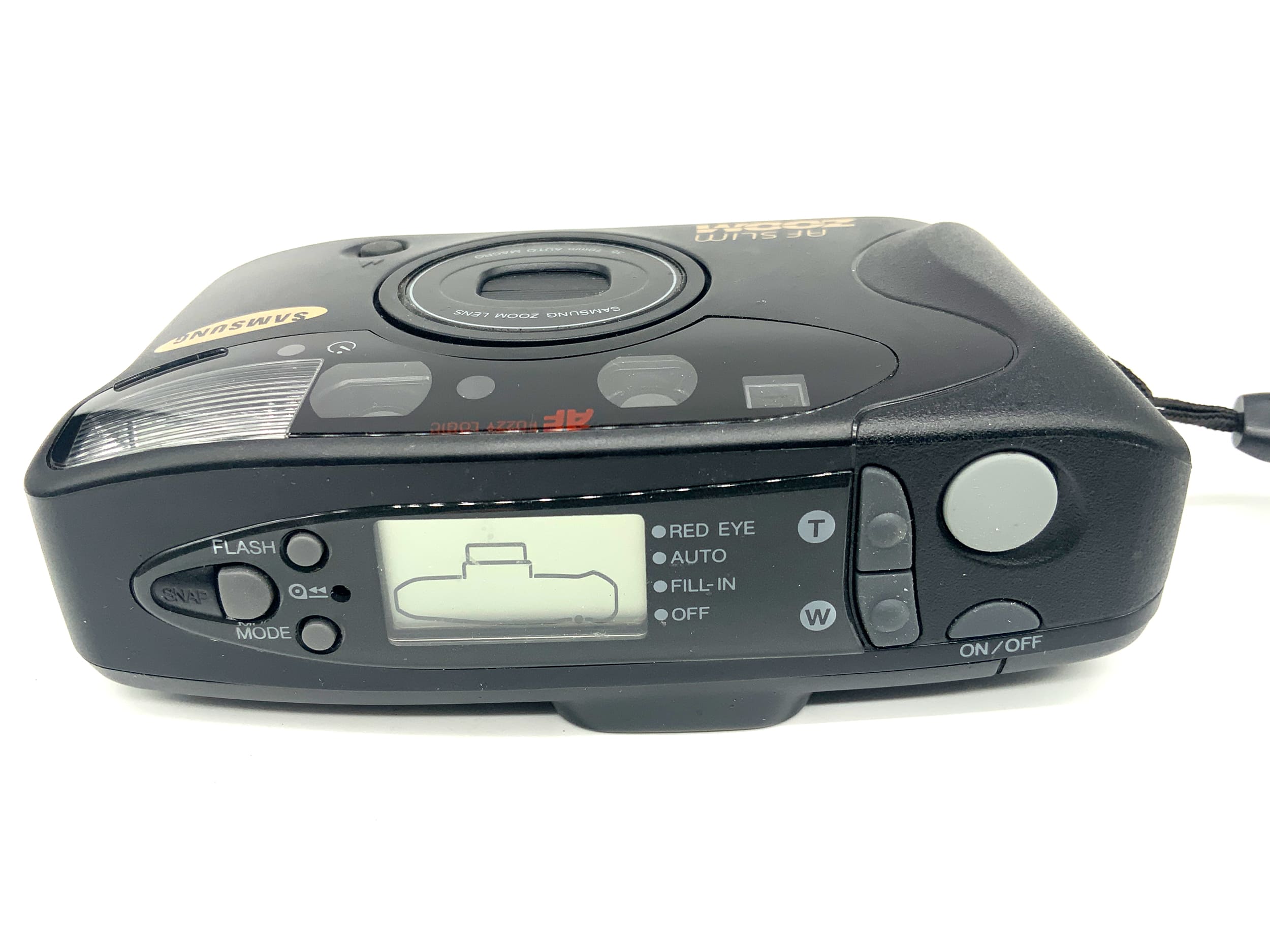Samsung AF Slim Zoom Point&Shoot mit 35-70mm Auto Macro Analogkamera