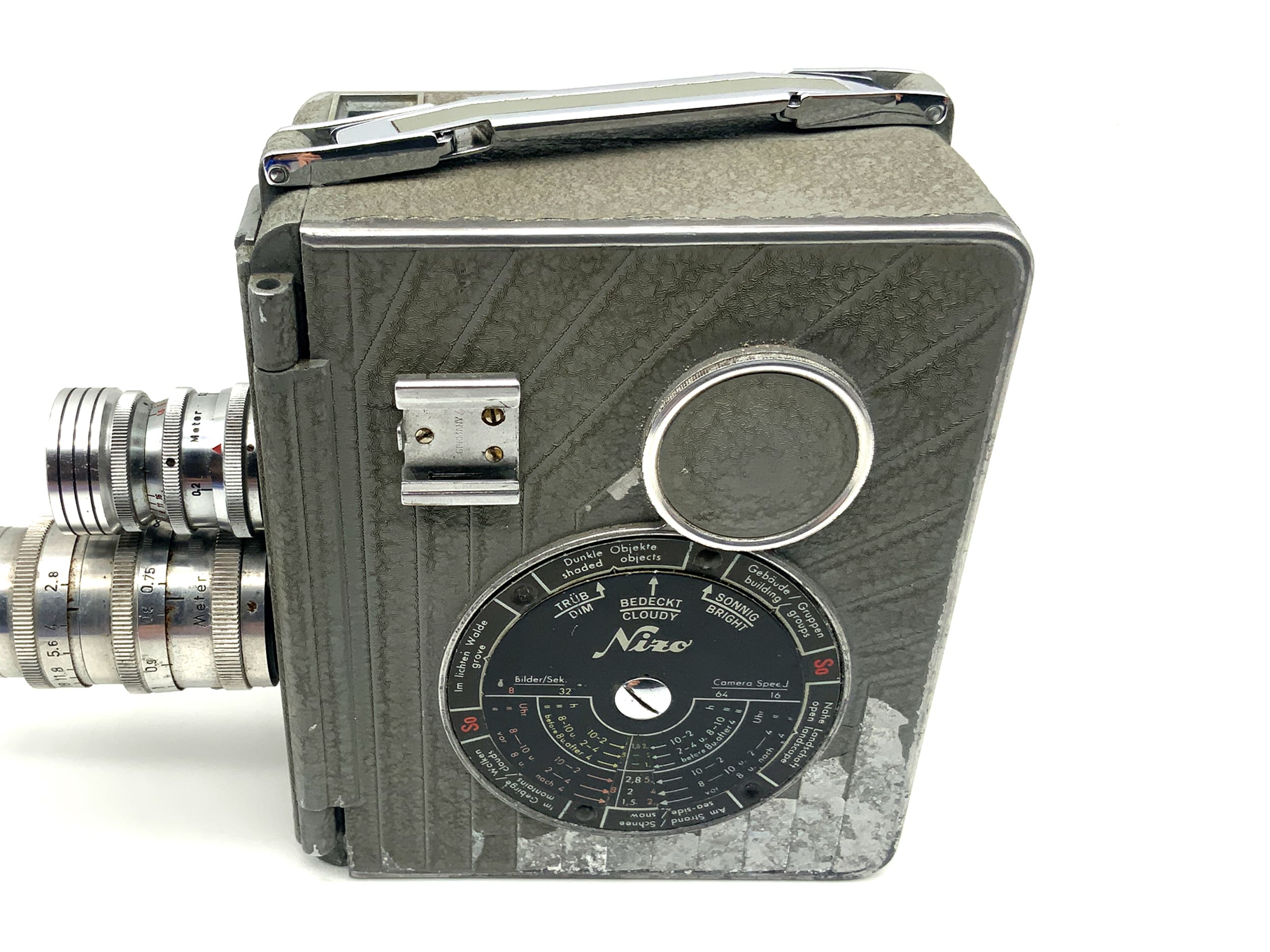 Braun Nizo S2T film camera with Anastigmat 1:2.8 50mm double 8mm film
