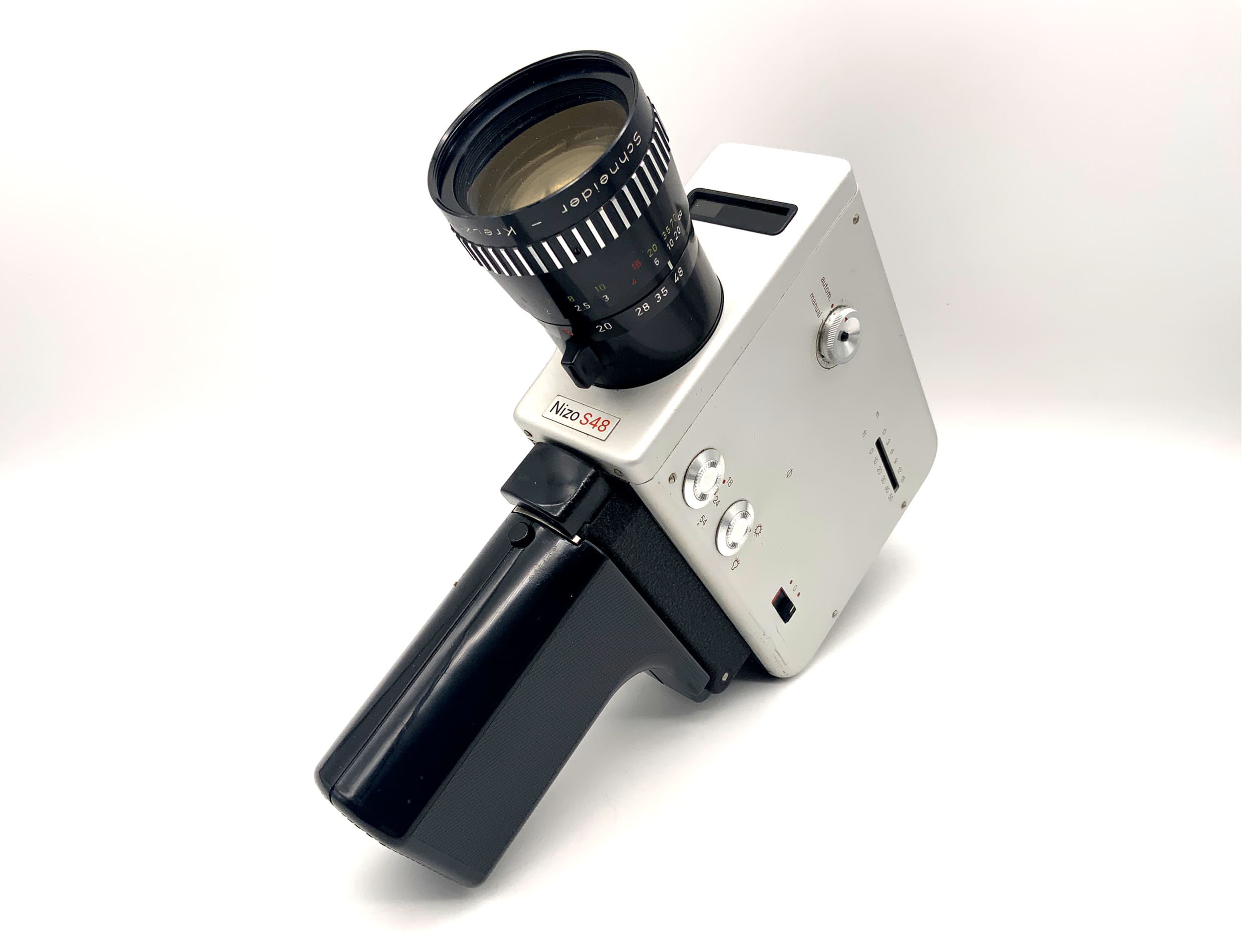 Braun Nizo S48 film camera with Variogon 1:1.8/8-48mm Super 8 lens