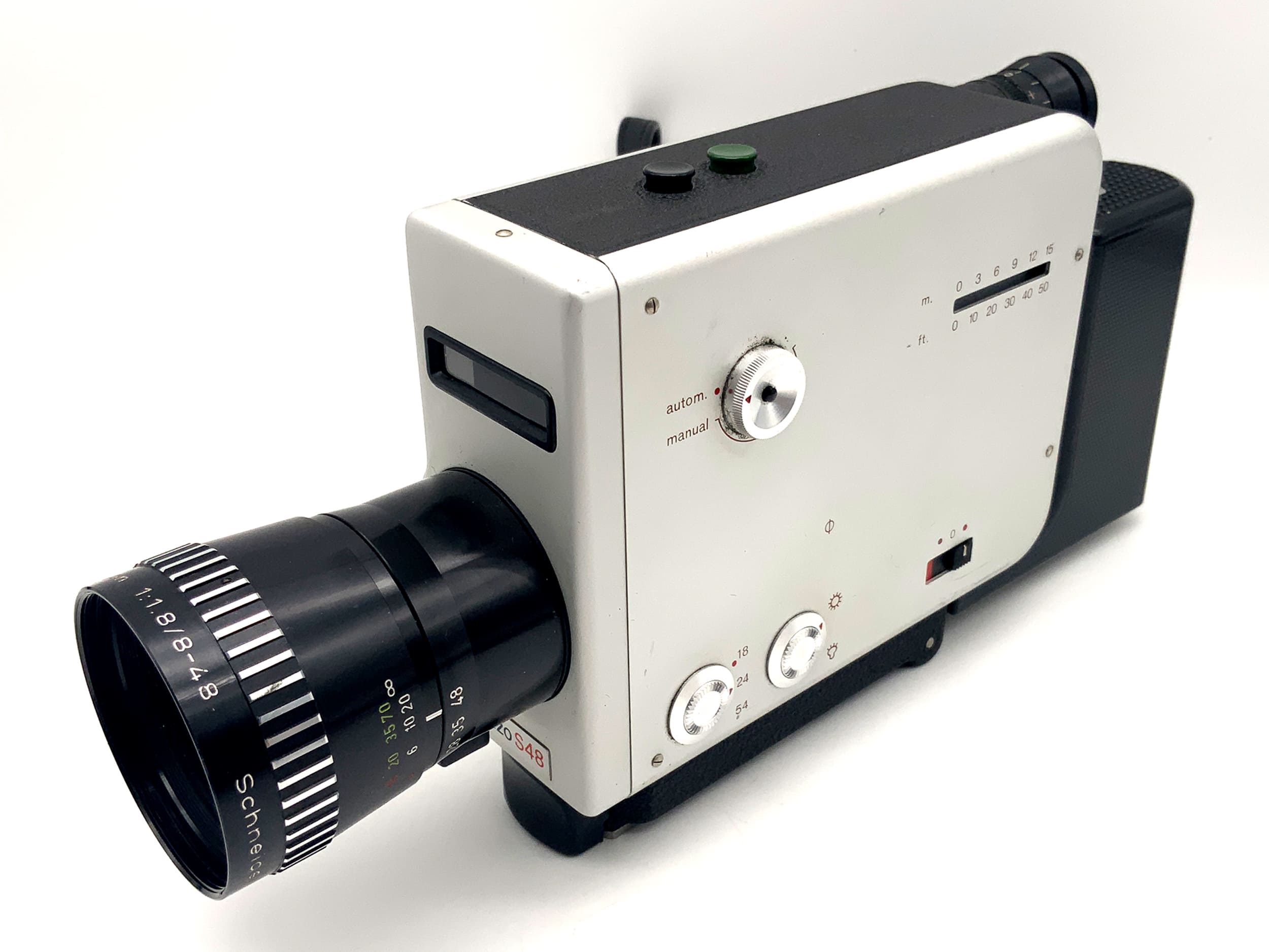 Braun Nizo S48 film camera with Variogon 1:1.8/8-48mm Super 8 lens