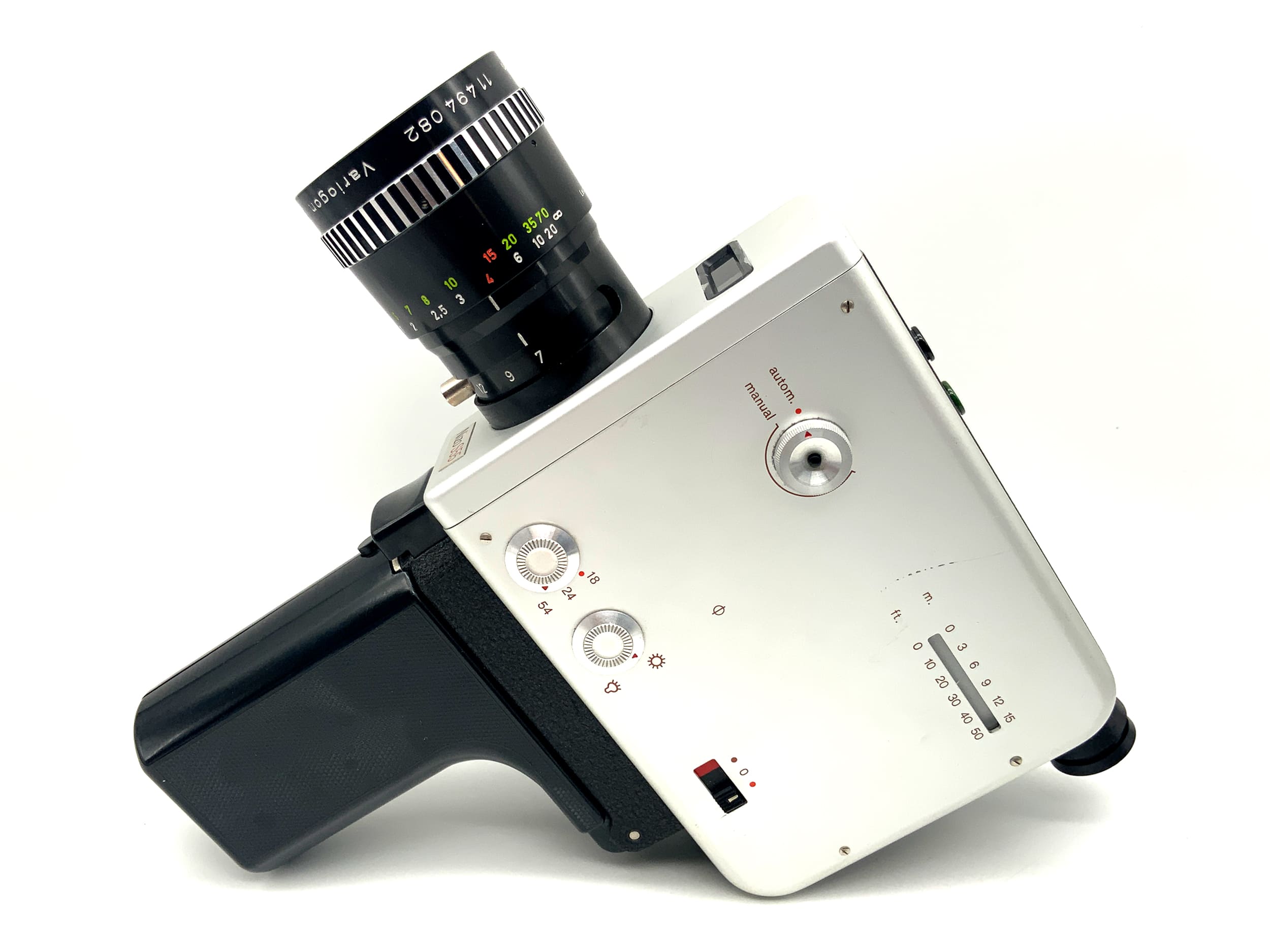 Braun Nizo S55 film camera with Variogon 1:1.8/7-56mm Super 8 lens.